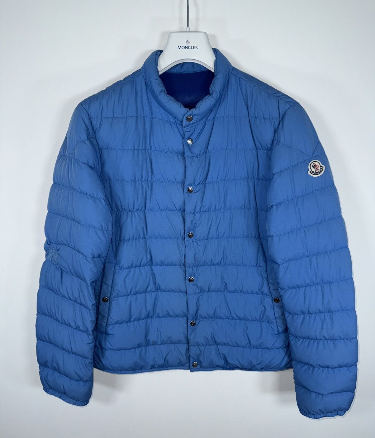 Moncler Moncler Cyclope Men’s Down Puffer Jacket Size 4 (L) Blue Size US L / EU 52-54 / 3 - 1 Thumbnail