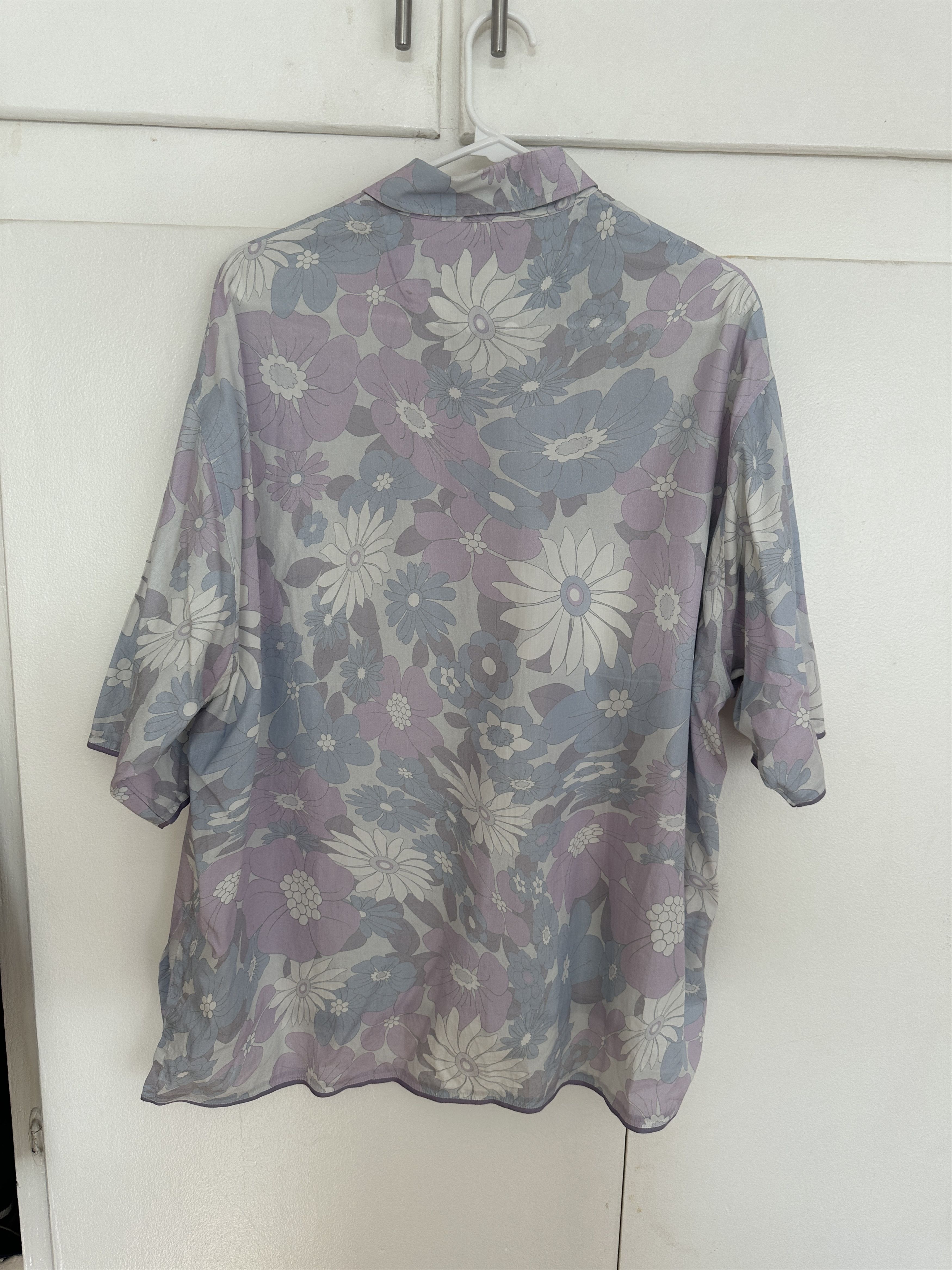 Jacquemus Multicolor Le Papier a Chemise Cabri In Print Faded Flowers Size US S / EU 44-46 / 1 - 3 Thumbnail