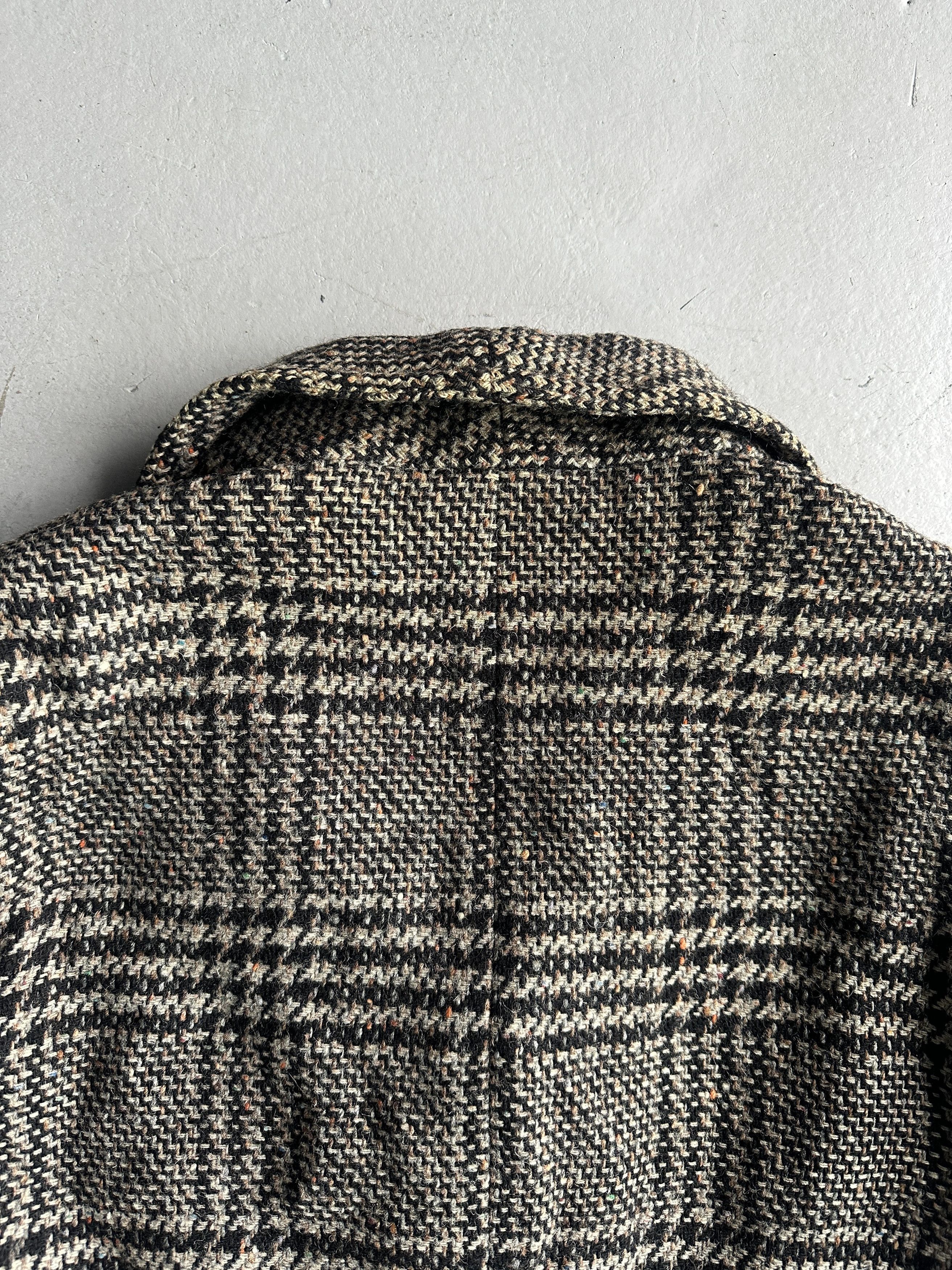 Valentino VALENTINO 1980s BOXY FIT SHAWL COLLAR PLAID JACKET Size US L / EU 52-54 / 3 - 10 Thumbnail