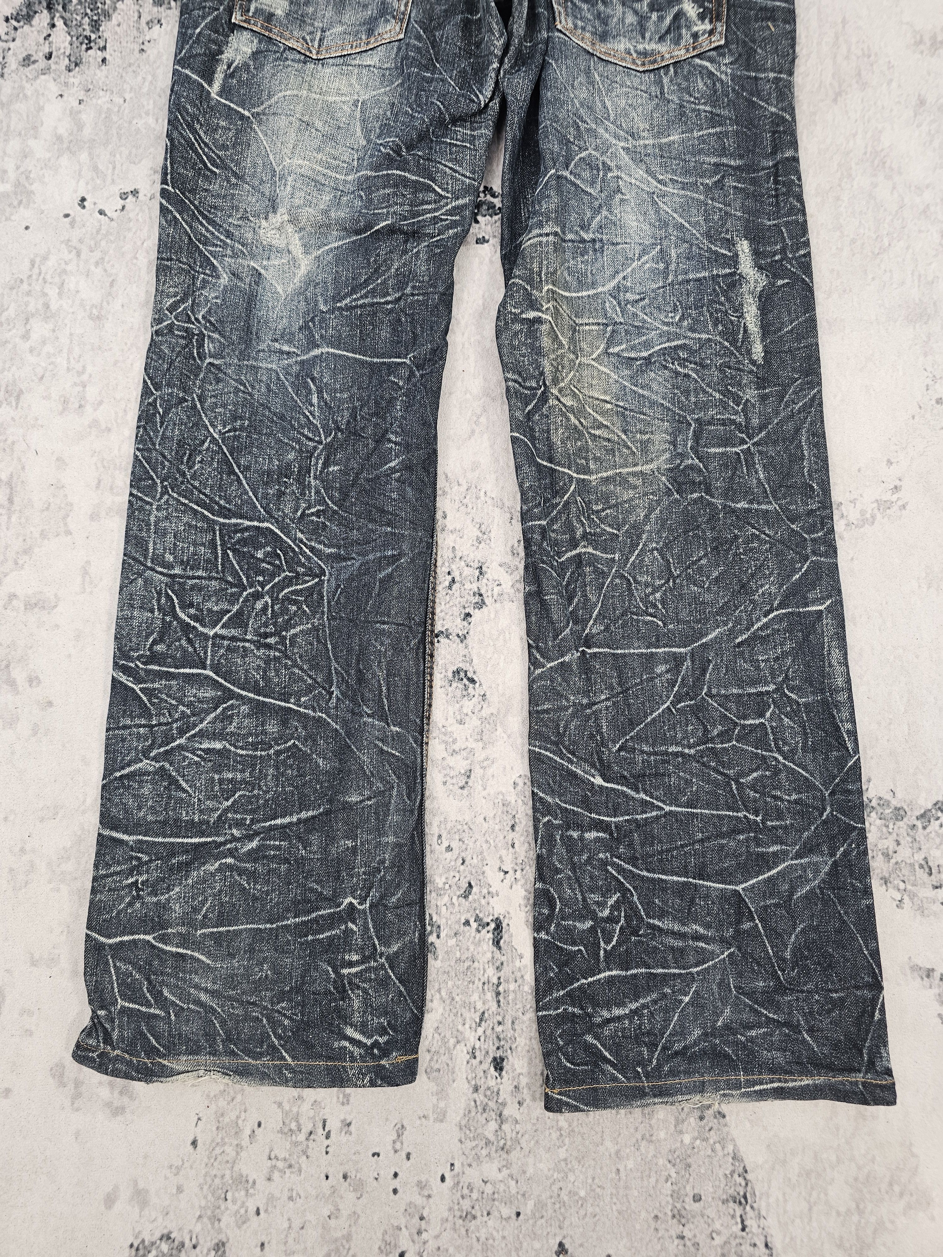 Japanese Brand NYLAUS CLOTHING Double Waist Punk Jeans JB0247 Size 32x31 Size US 32 / EU 48 - 7 Thumbnail
