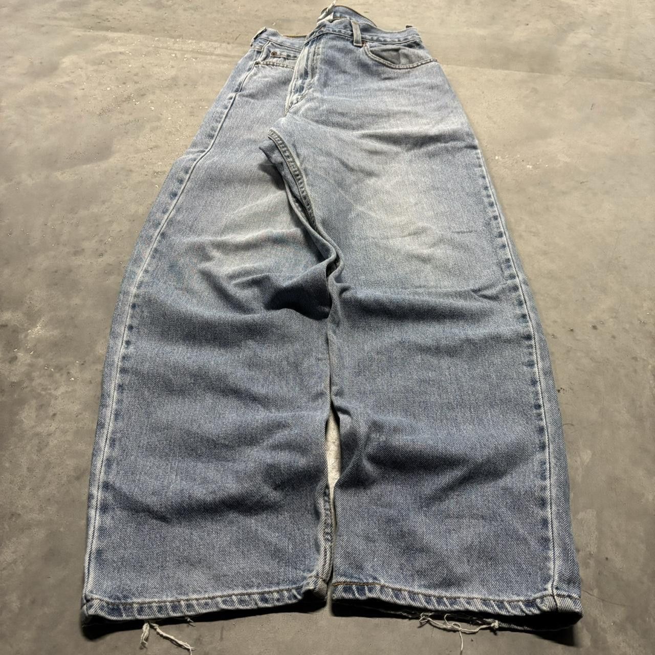 Levi's × Vintage Crazy Vintage Y2K/2000s Baggy Levi’s Light Wash Skater Denim Jeans! Size US 36 / EU 52 - 3 Thumbnail