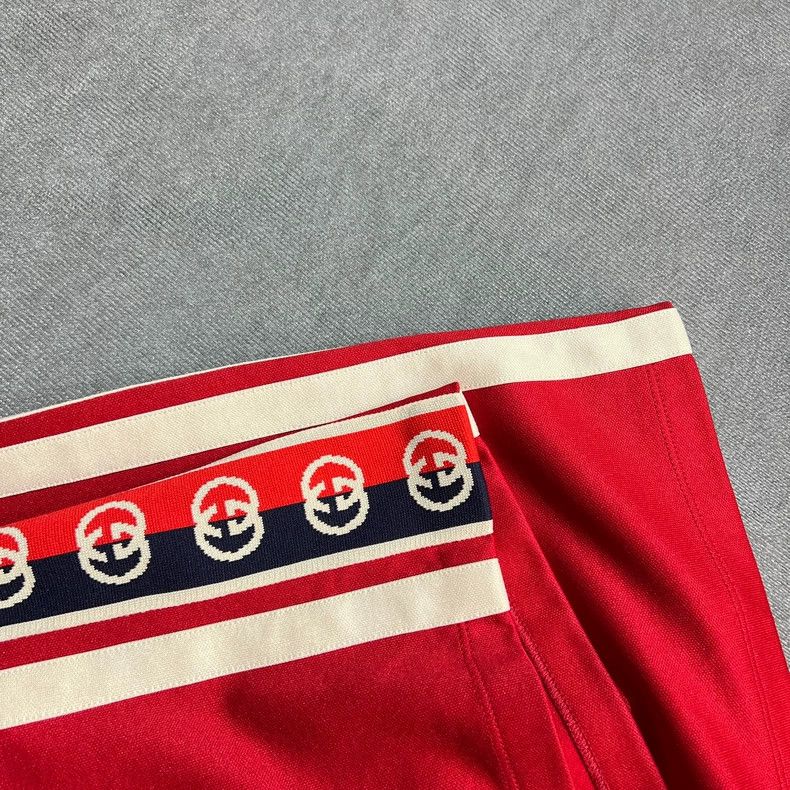 Gucci Gucci Size S Red double G string logo shorts size S 2502-N Size US 30 / EU 46 - 4 Thumbnail