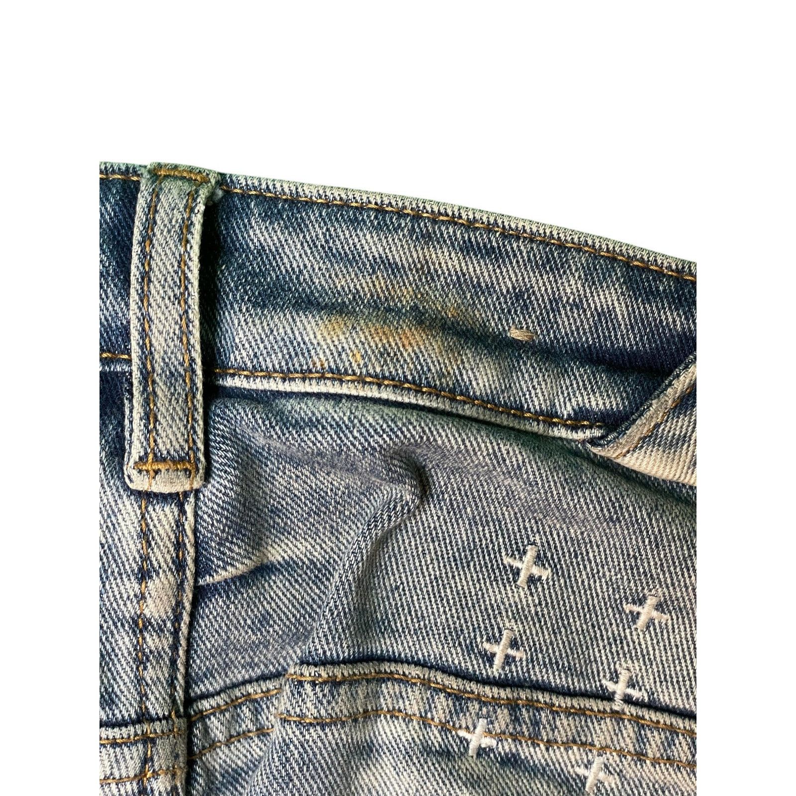 Ksubi Ksubi "Van Winkle Half Way" Light Wash Blue Jeans Size US 31 - 4 Thumbnail