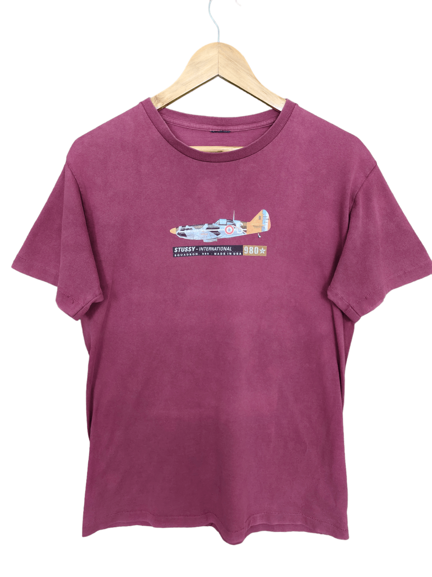 Stussy Vintage 90s OG Stussy International Squadron 980 T Shirt Size US M / EU 48-50 / 2 - 1 Thumbnail