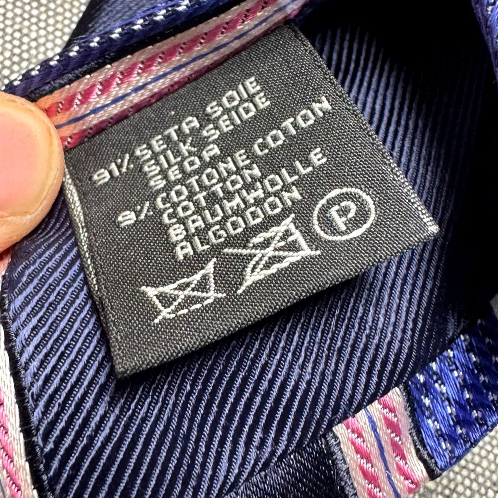 Ermenegildo Zegna Ermenegildo Zegna Tie Mens Blue Striped Silk Cotton Classic Pointed Size ONE SIZE - 6 Thumbnail