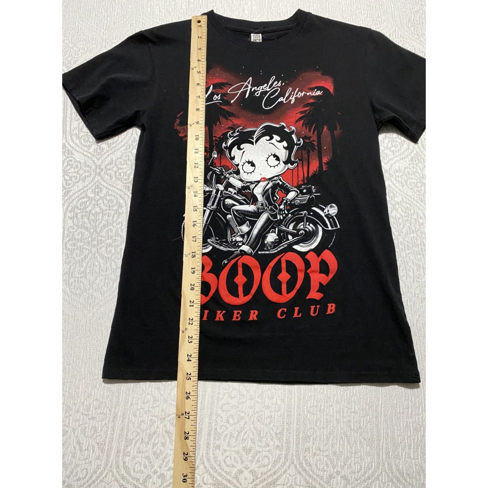 Vintage VINTAGE Betty Boop Shirt Mens Small Black Biker Club LA Graphic Tee Brisco Brands Size US S / EU 44-46 / 1 - 3 Thumbnail