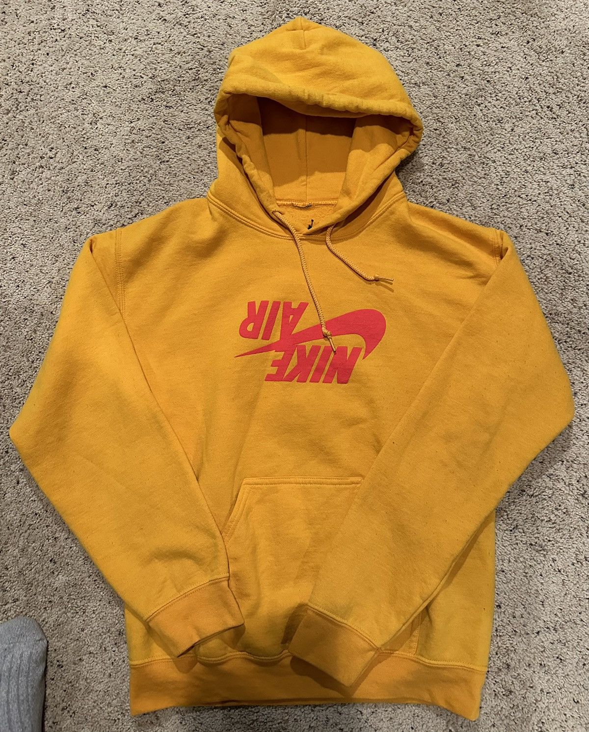 image of Nike x Travis Scott Cactus Jack By Travis Scott X Air Jordan Highest Hoodie in Yellow Gold (Size Sm