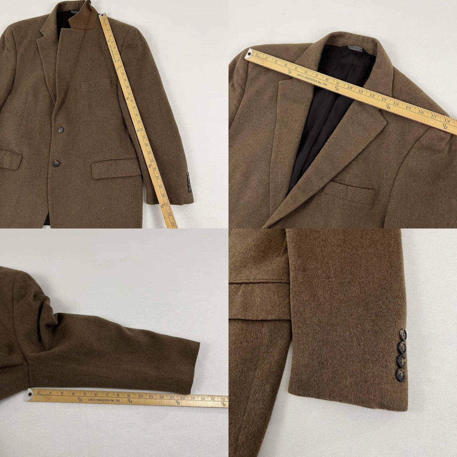 Jos. A. Bank Jos. A. Bank Travelers Blazer Mens 44 S Brown Camel Hair Sports Coat Jacket Preppy Size 44R - 8 Thumbnail