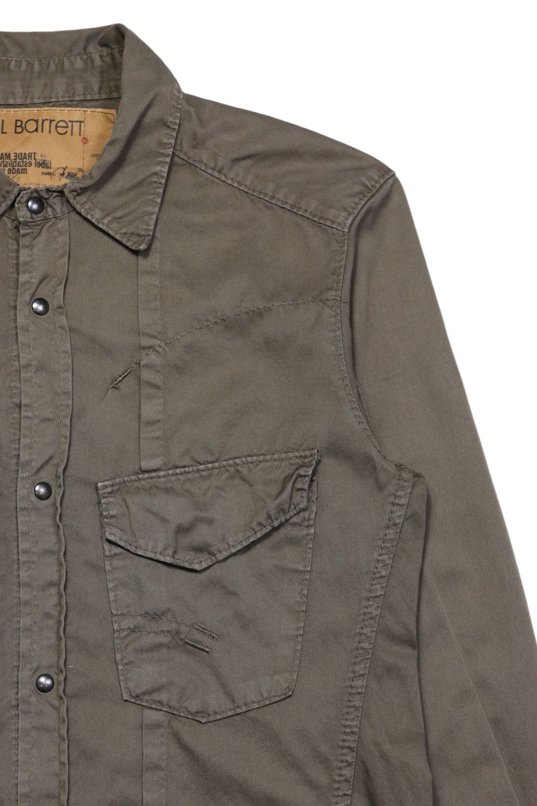 Neil Barrett × Vintage 2000s NEIL BARRETT SLIM WESTERN SHIRT Size US S / EU 44-46 / 1 - 3 Thumbnail