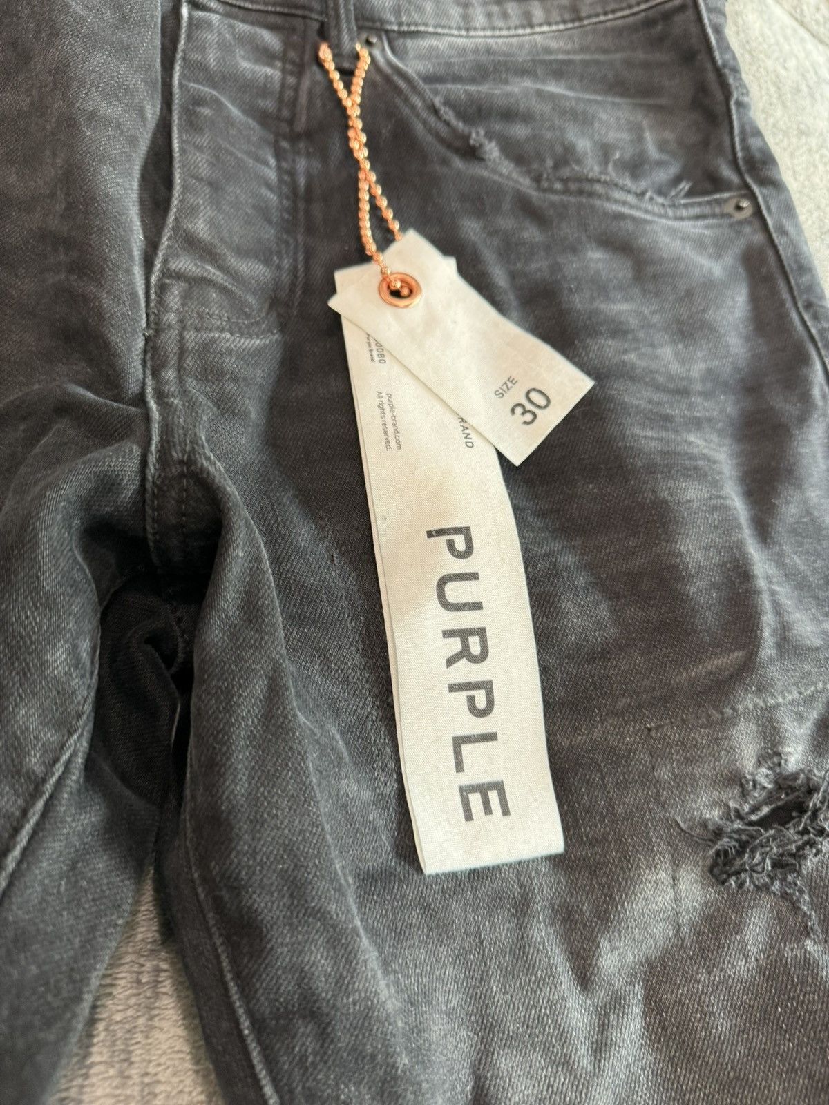 Purple Brand Purple Brand Coated Denim Jeans Size US 30 / EU 46 - 4 Thumbnail
