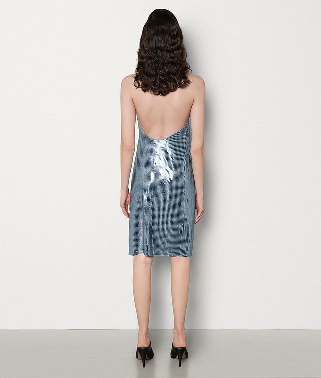 Bottega Veneta o1y0725 Mini Dress in Sky Blue Size XS / US 0-2 / IT 36-38 - 3 Thumbnail