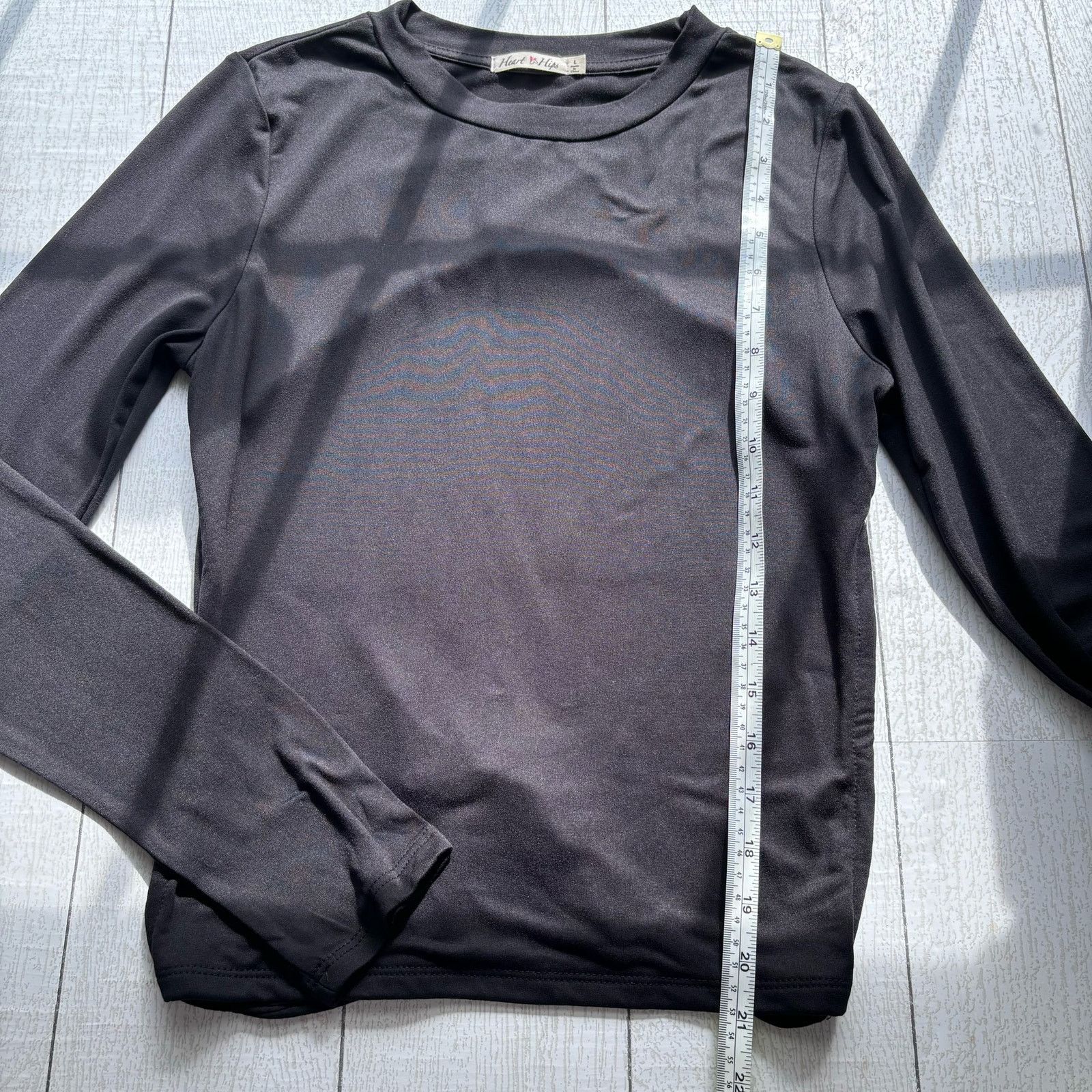Other Heart & Hips Black Long Sleeve Backless Top Size Large Size L / US 10 / IT 46 - 7 Thumbnail