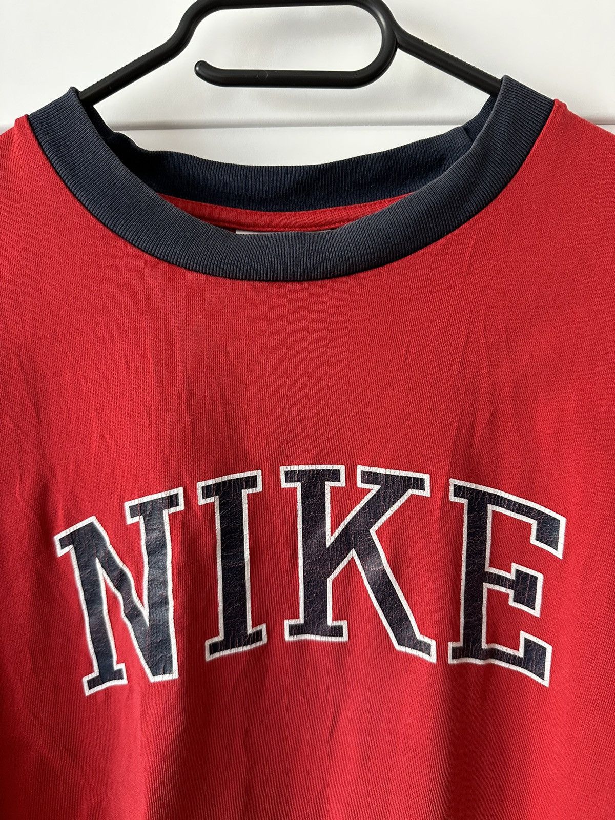 Nike 90’s NIKE vintage faded red t shirt big logo Size US M / EU 48-50 / 2 - 3 Thumbnail
