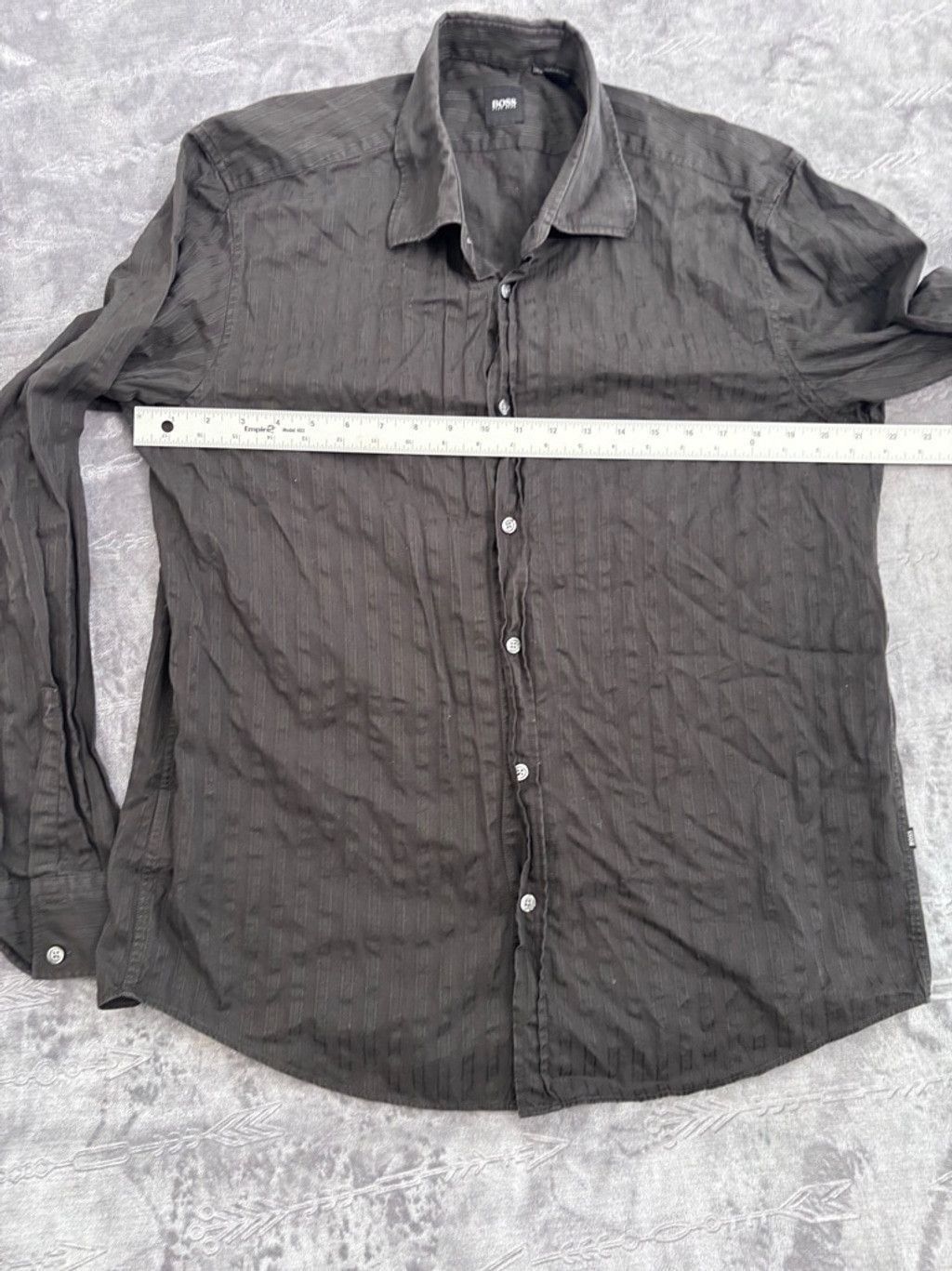 Hugo Boss Men's BOSS Hugo Boss Shirt, XL, Black Size US XL / EU 56 / 4 - 2 Thumbnail