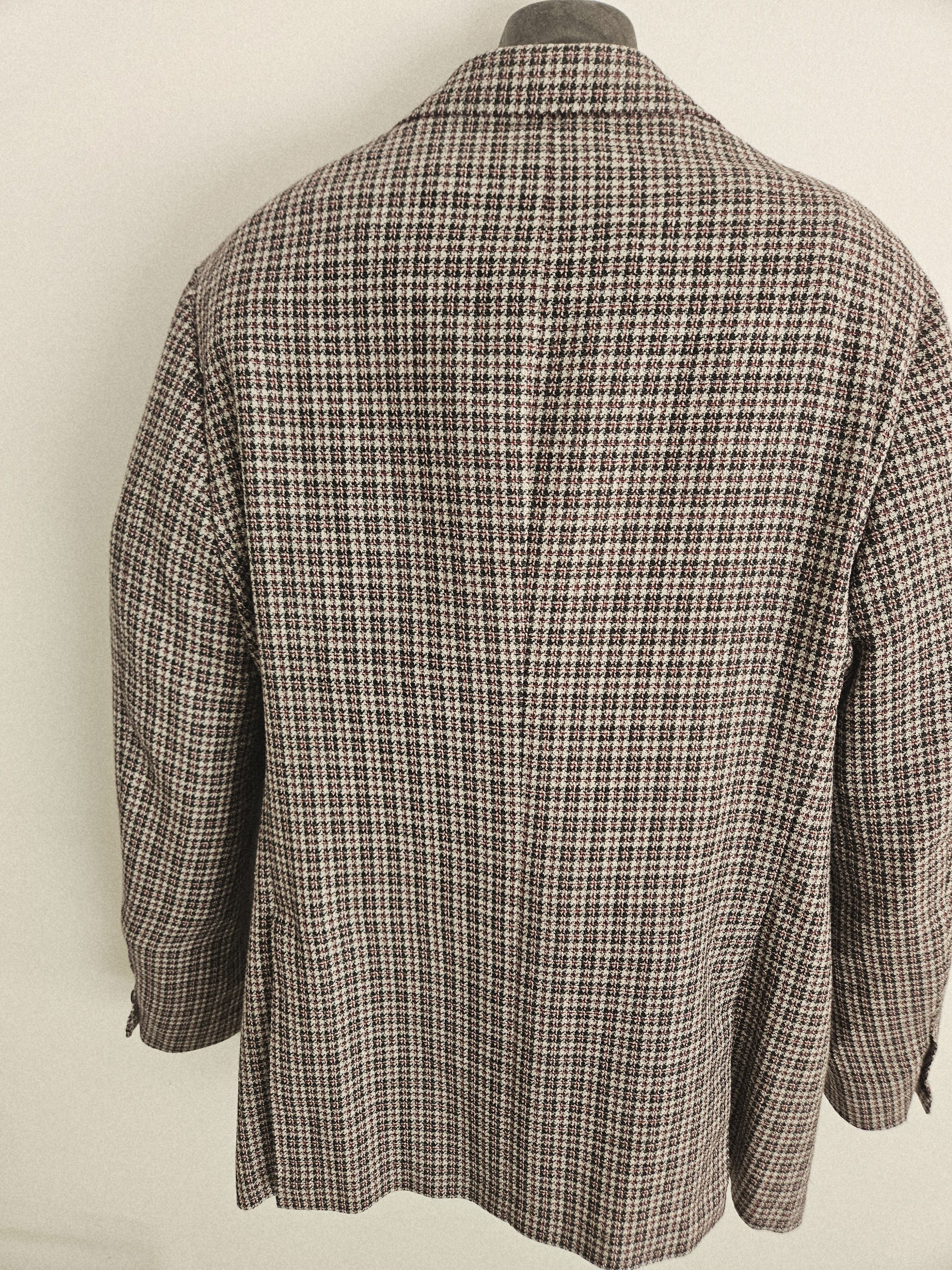 Kiton Kiton Napoli Cashmere Houndstooth Sport Coat Made in Italy Size 46L - 4 Thumbnail