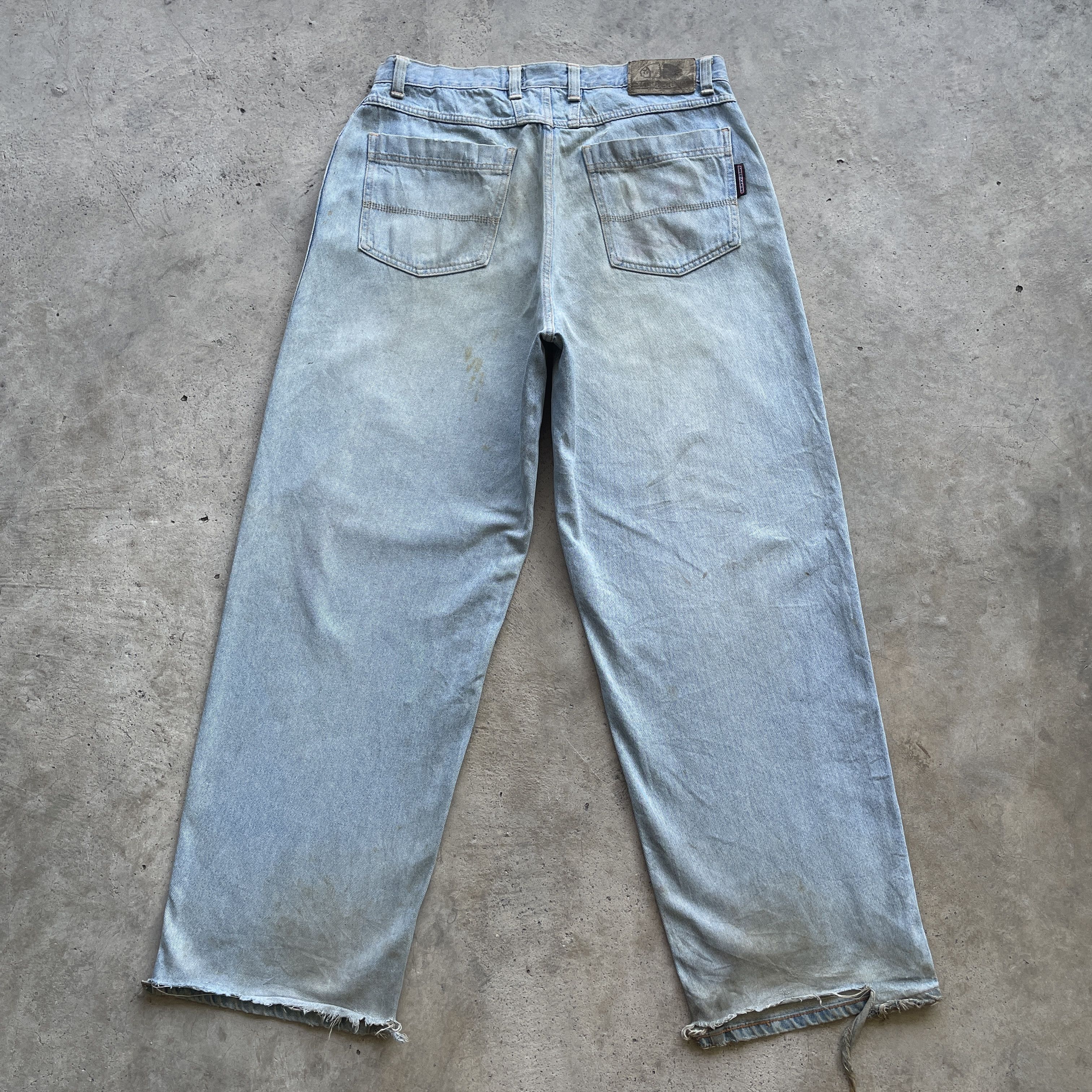 Jean × Vintage Vintage Americano Rusty/Dirty Denim Pants Baggy Jeans Size US 35 - 16 Thumbnail