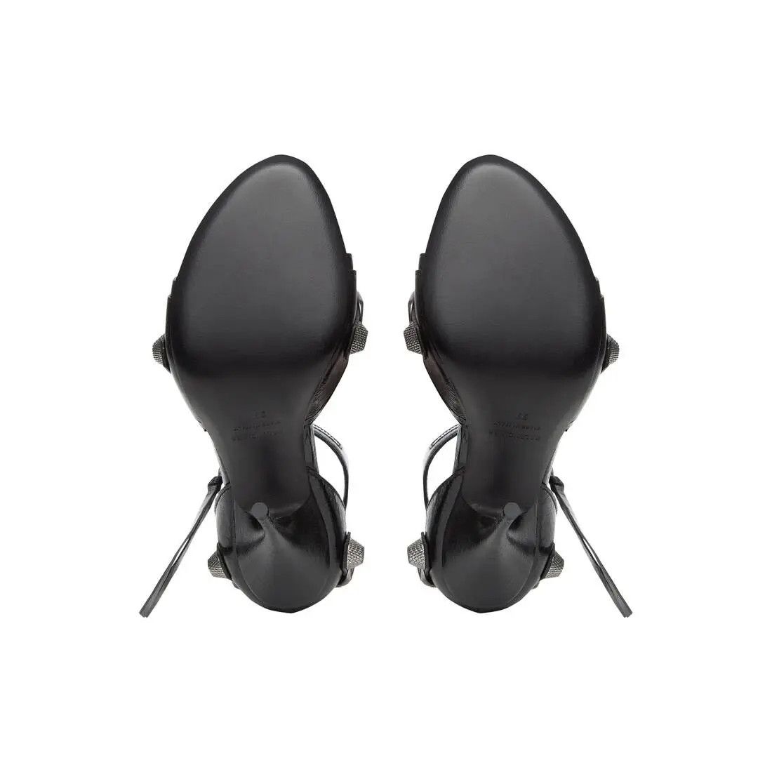 Balenciaga o1bcso1str0126 Cagole 110mm Sandals in Black Size US 10.5 / IT 40.5 - 3 Thumbnail