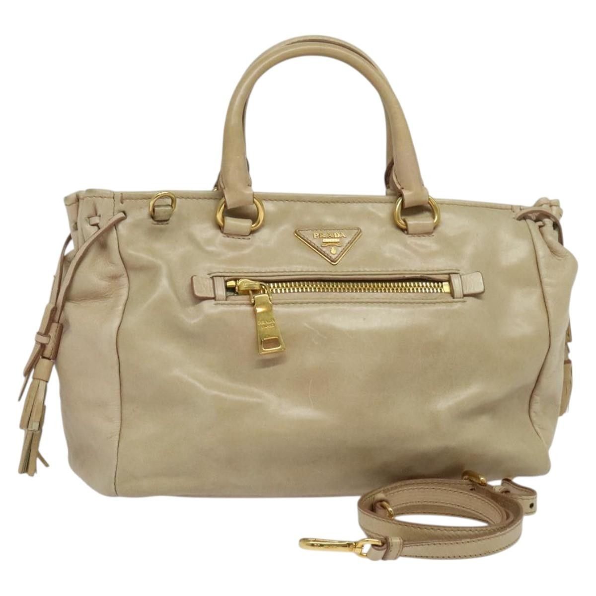 Prada Prada Front Pocket Convertible Tote Leather Size ONE SIZE - 1 Thumbnail