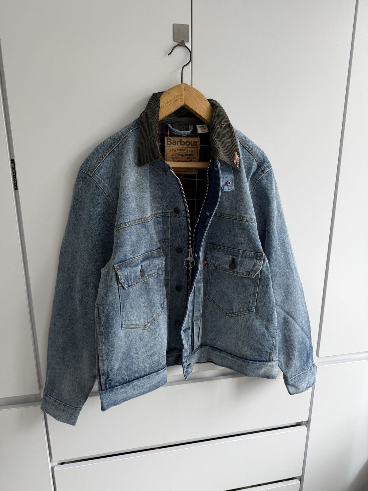 Barbour Barbour x Levi’s Denim Trucker Jacket Men’s Collar XL Size US XL / EU 56 / 4 - 15 Thumbnail