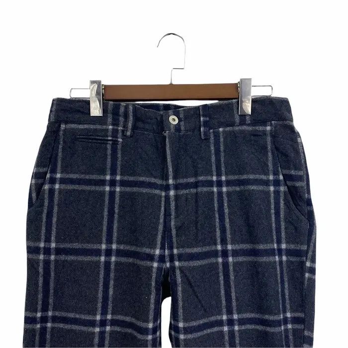Japanese Brand Vtg SUPER THANKS JAPAN Nova Checks Tartan Pant Trouser Size 34" / US 12 / IT 48 - 2 Thumbnail