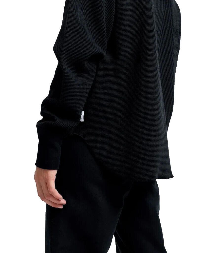 Reigning Champ Reigning Champ Women Small Black Flatback Thermal Shirt Top Size S / US 4 / IT 40 - 5 Thumbnail