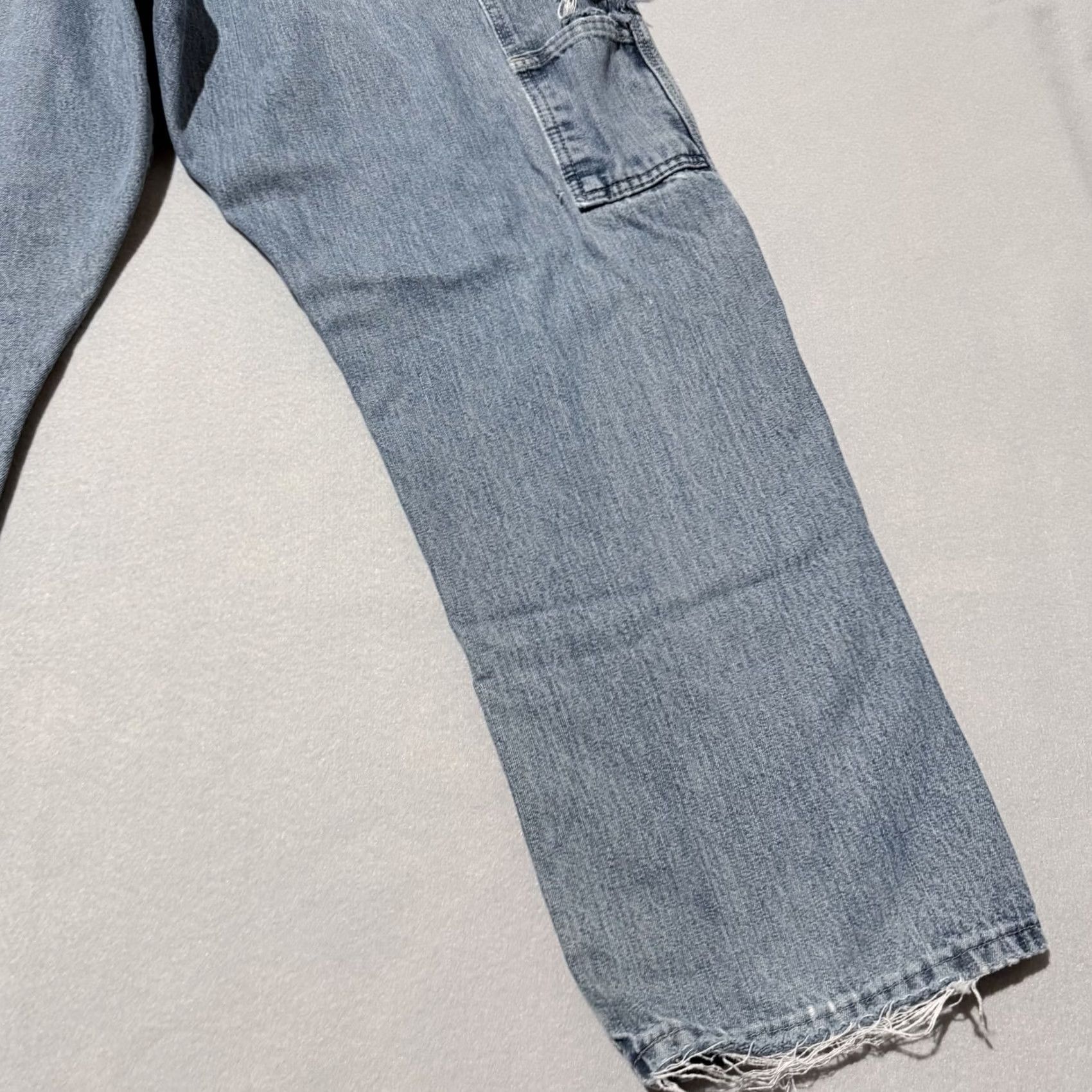 Wrangler Wrangler Carpenter Jeans Men's Blue Denim Mid Rise Straight Zip Fly - 36x30 Size US 36 / EU 52 - 7 Thumbnail