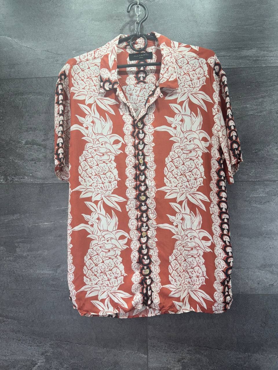 Allsaints Mens AllSaints ANANAS patten pineapple Print Shirt Button Up Grailed
