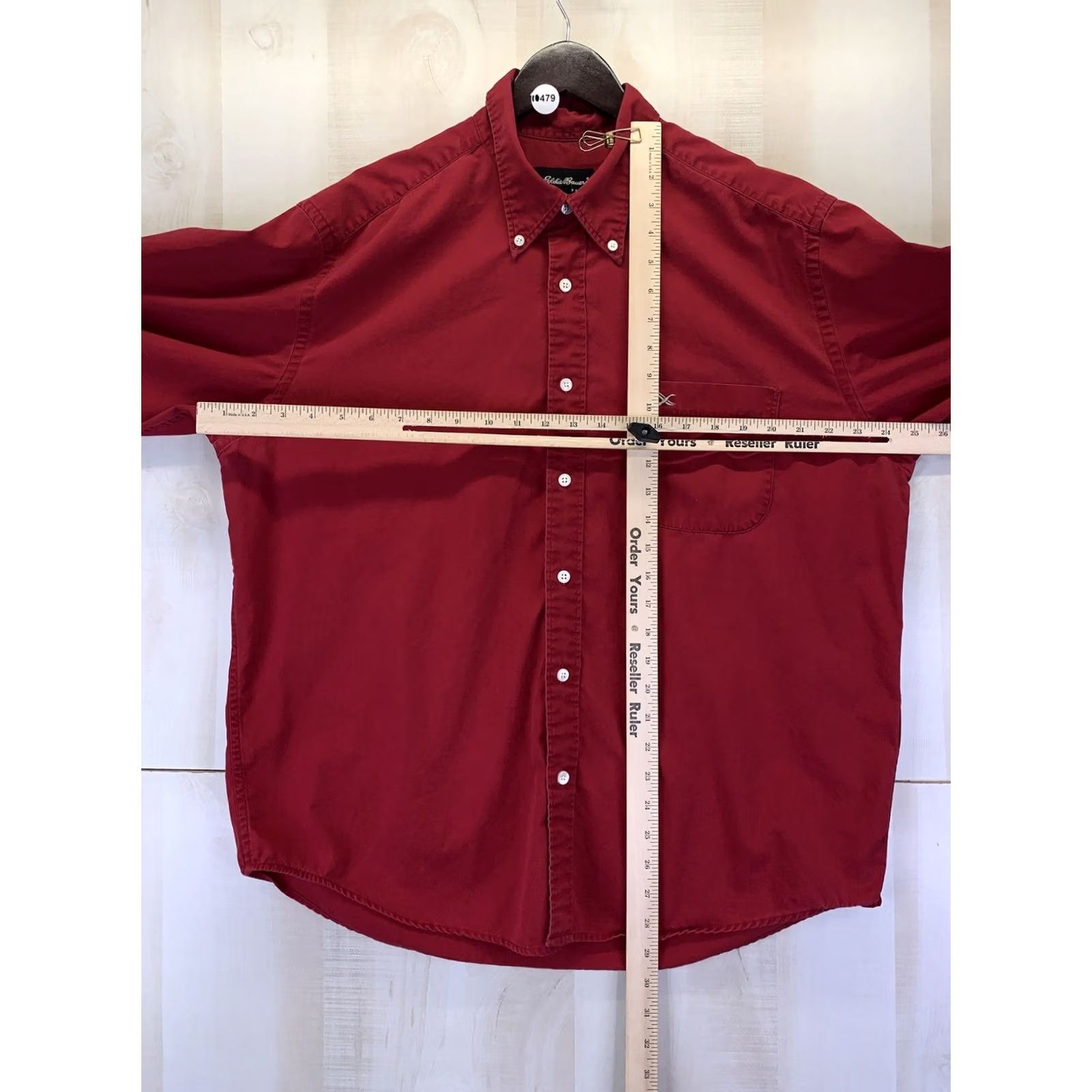 Eddie Bauer VINTAGE Eddie Bauer Button-Down Shirt Mens Red Cotton Large-10479 Size US L / EU 52-54 / 3 - 4 Thumbnail