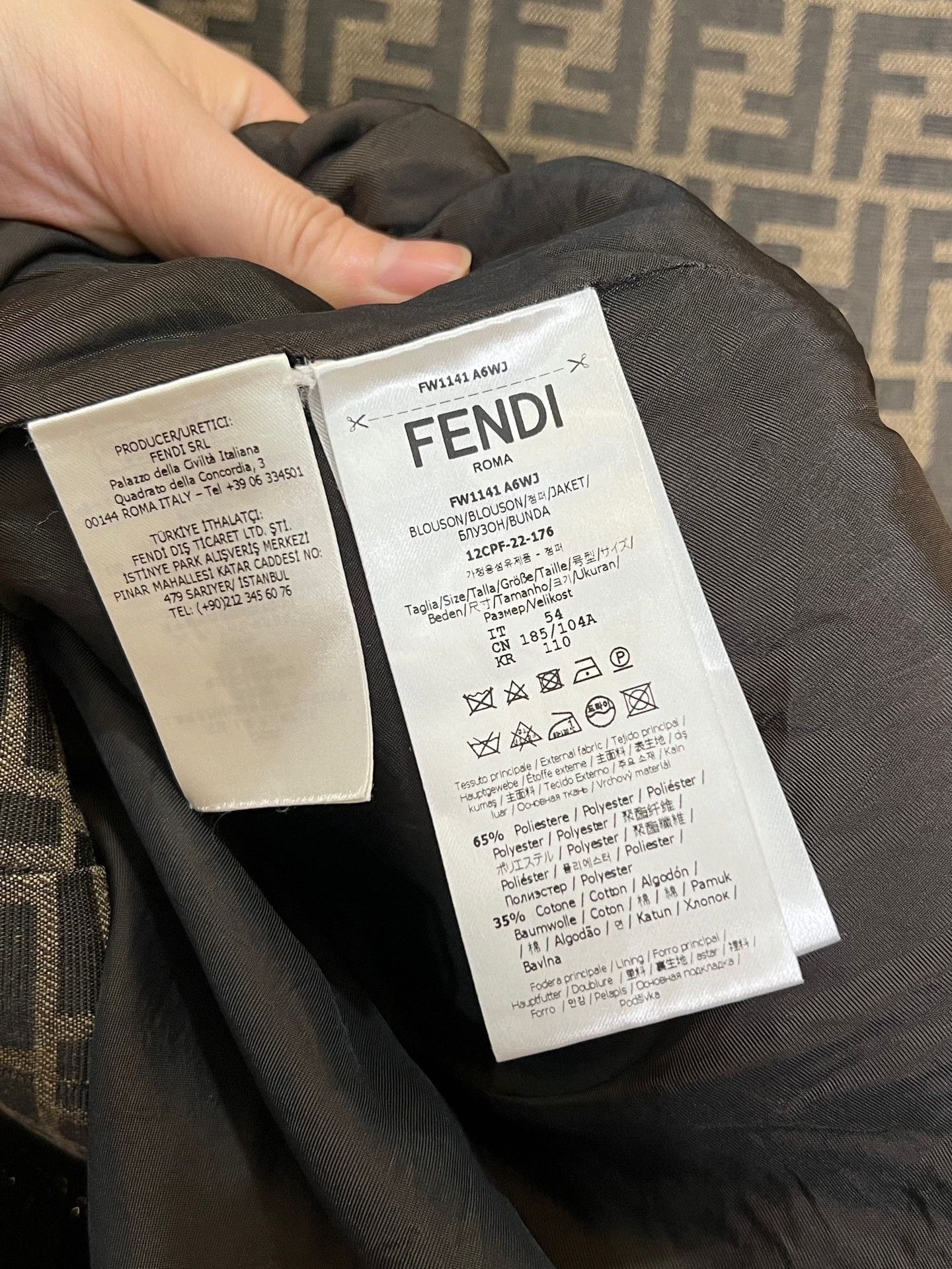 Fendi Fendi Monogram Jacket Size US L / EU 52-54 / 3 - 4 Thumbnail