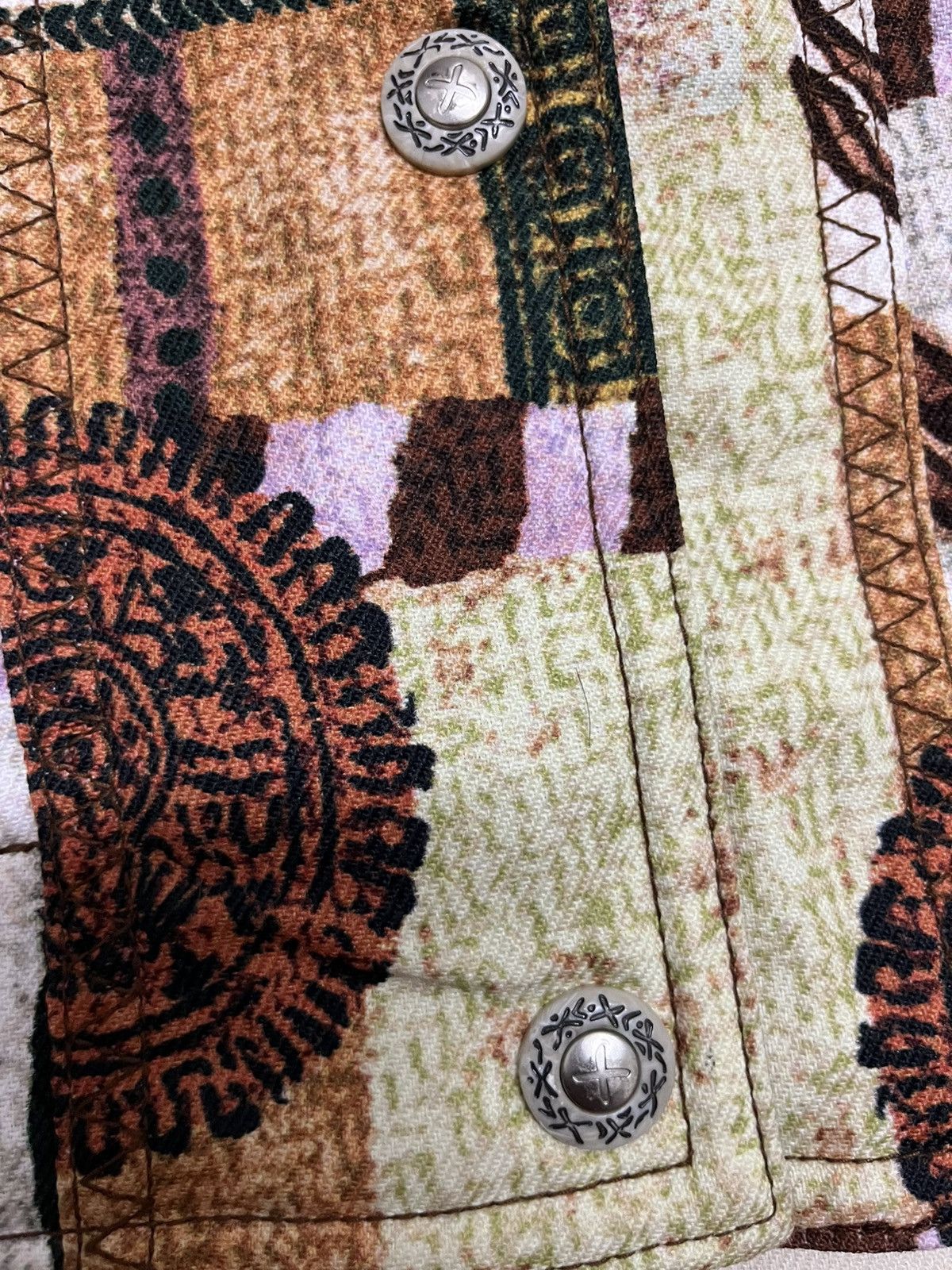 Japanese Brand 💥Vintage EVANOVA Japan Baroque Tribal Motives Size US L / EU 52-54 / 3 - 11 Thumbnail