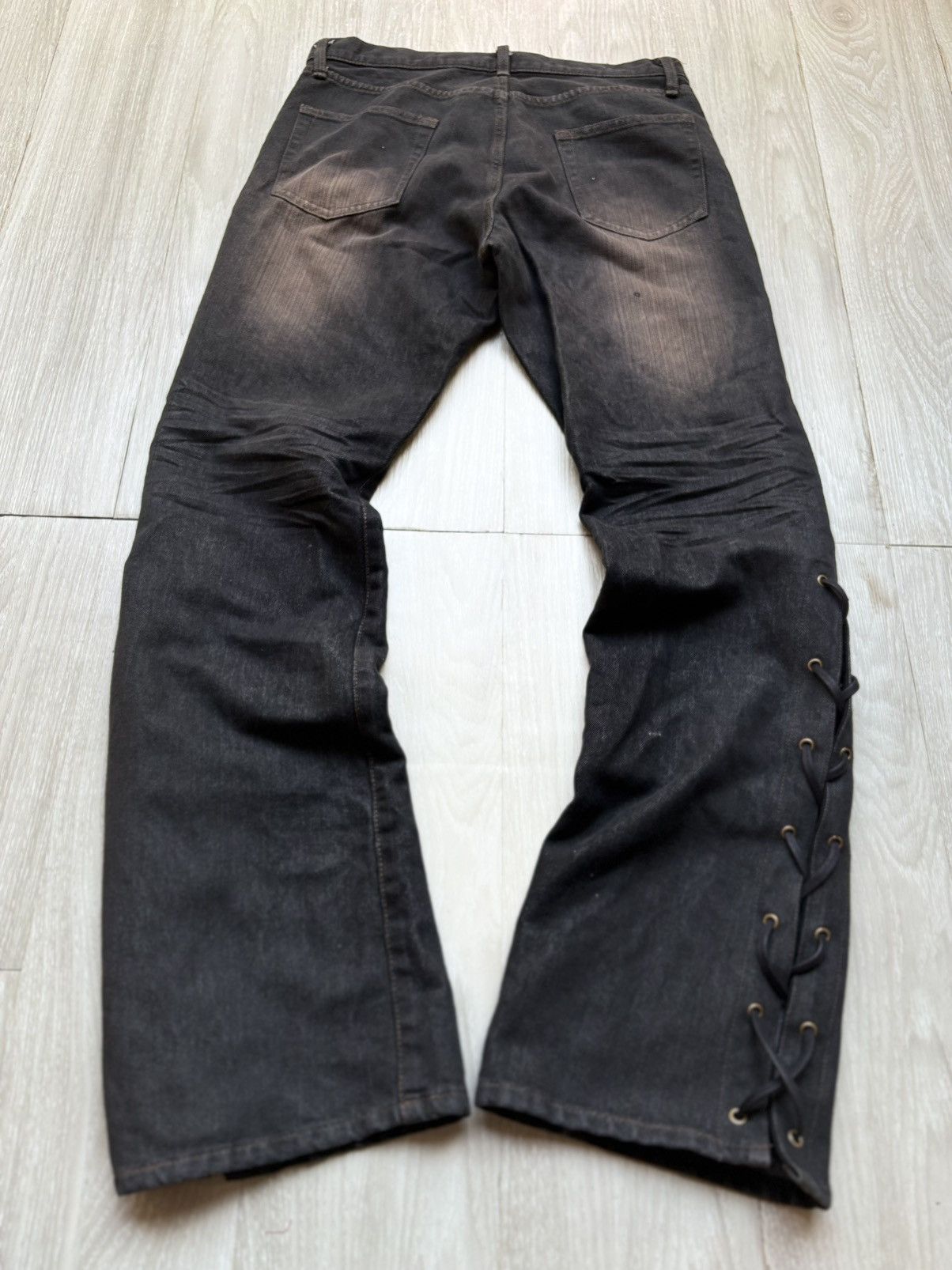 semanticdesign SEMANTIC DESIGN lace-up jeans Size US 29 - 3 Thumbnail