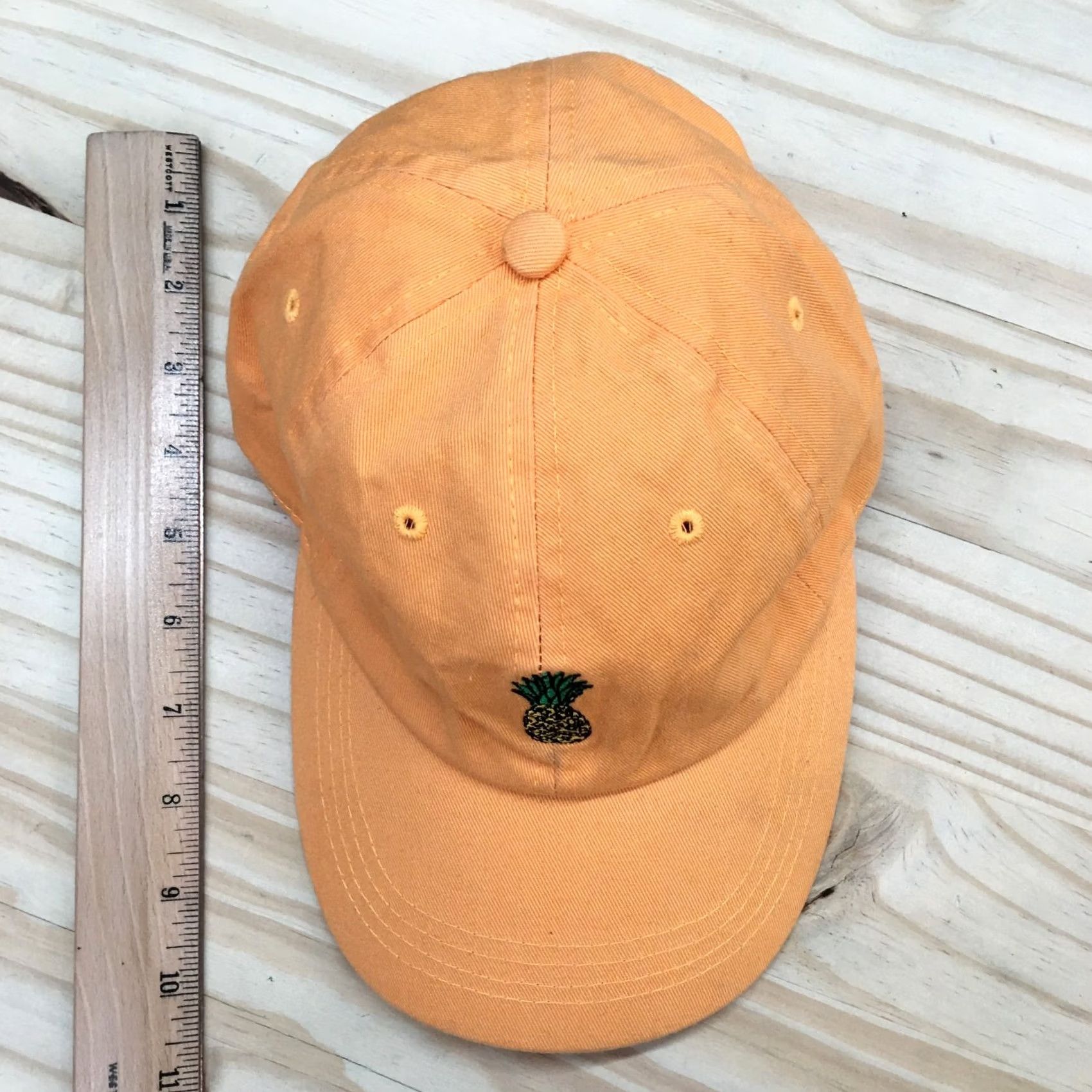Hunter Pineapple Baseball Cap Hat Mens OS Orange Adjustable Embroidered City Hunter Size ONE SIZE - 3 Thumbnail