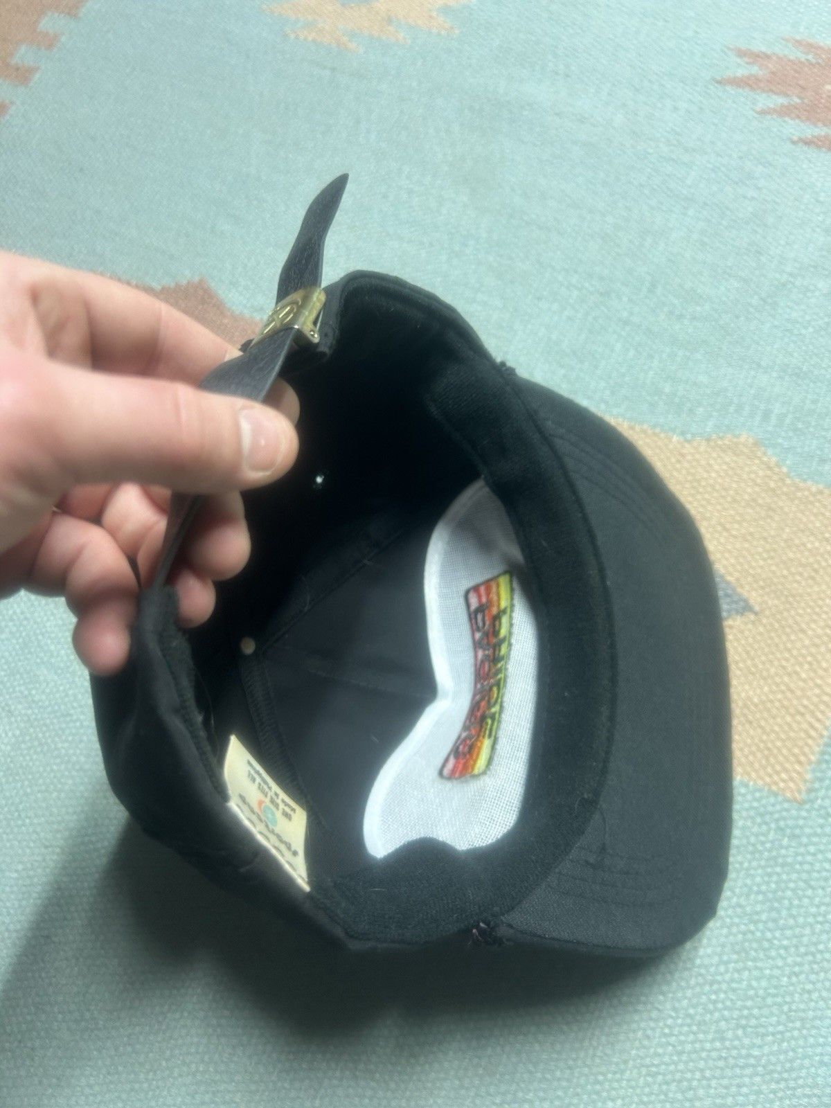 Vintage Vtg Strapback hat pacific pride gas embroidered black fuel Size ONE SIZE - 6 Thumbnail