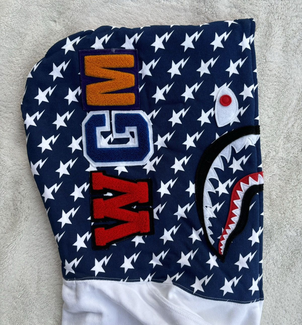 Bape Bape White ‘USA Flag’ Zip Shark Hoodie Size US XXL / EU 58 / 5 - 4 Thumbnail