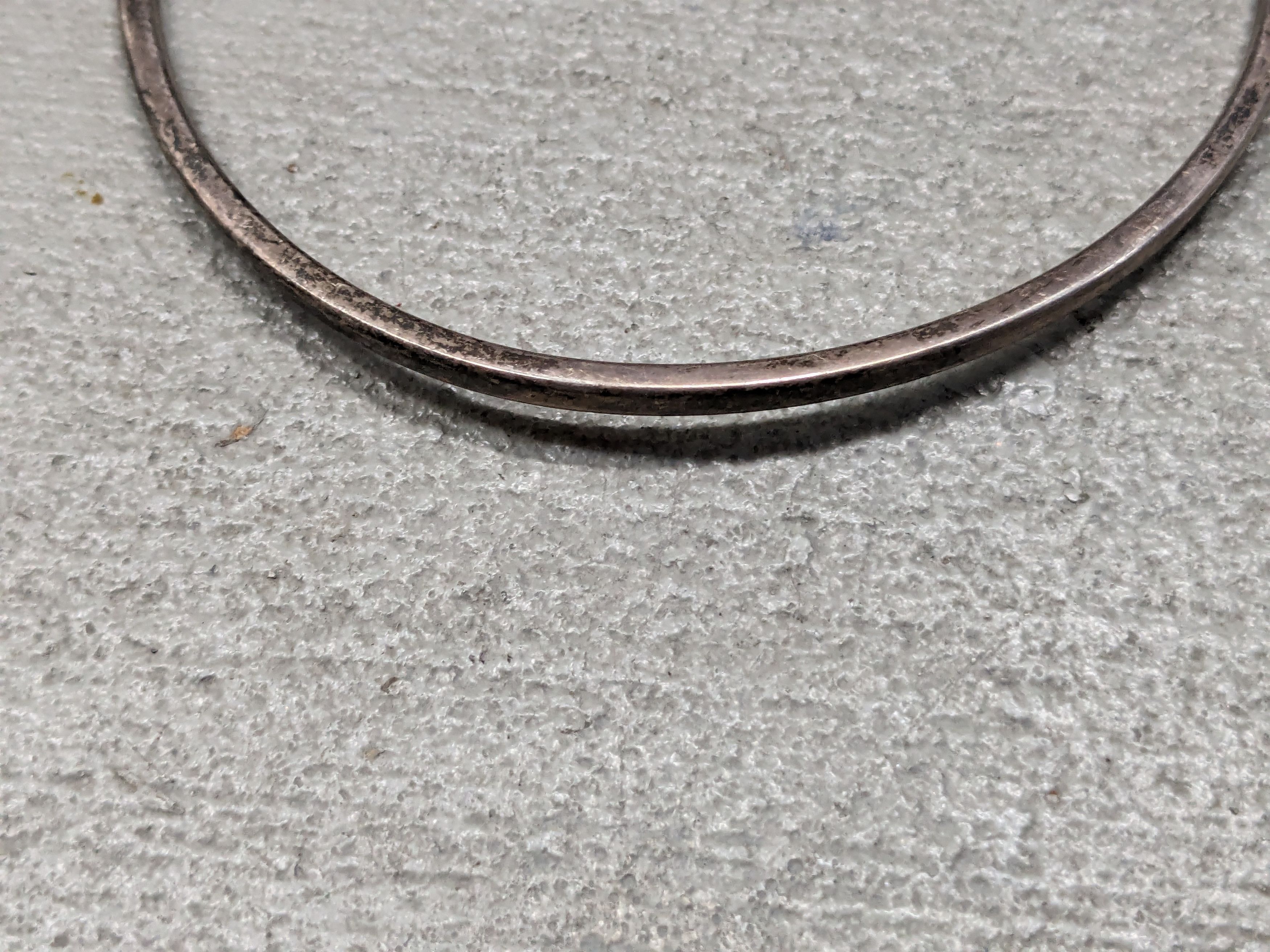 Other Vintage Sterling Silver Collar Necklace Choker 13" Y2K Size ONE SIZE - 7 Thumbnail