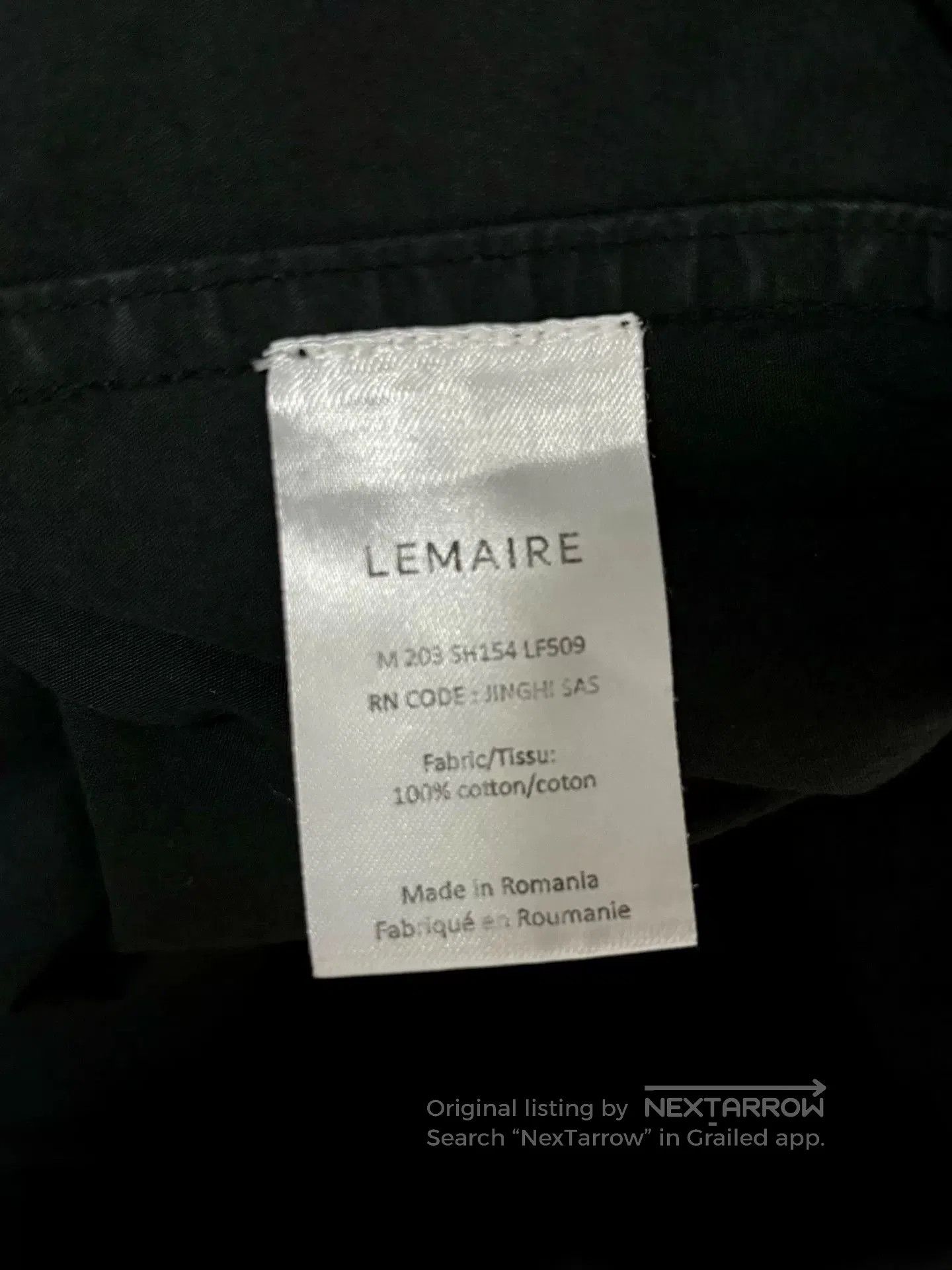 Lemaire Lemaire Carbon Gray Long Shirt. Size US L / EU 52-54 / 3 - 4 Thumbnail