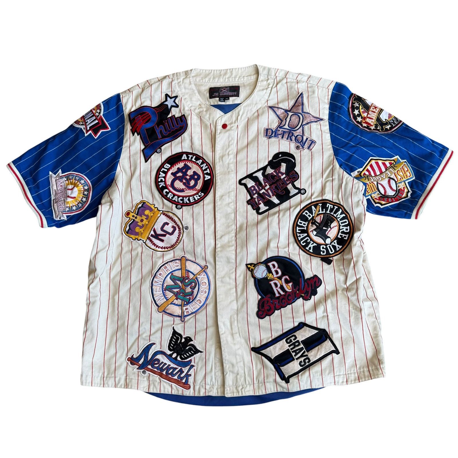 Jeff Hamilton Vintage Negro Leagues Baseball Jersey Jeff Hamilton Mens 4XL Size US XXL / EU 58 / 5 - 1 Thumbnail