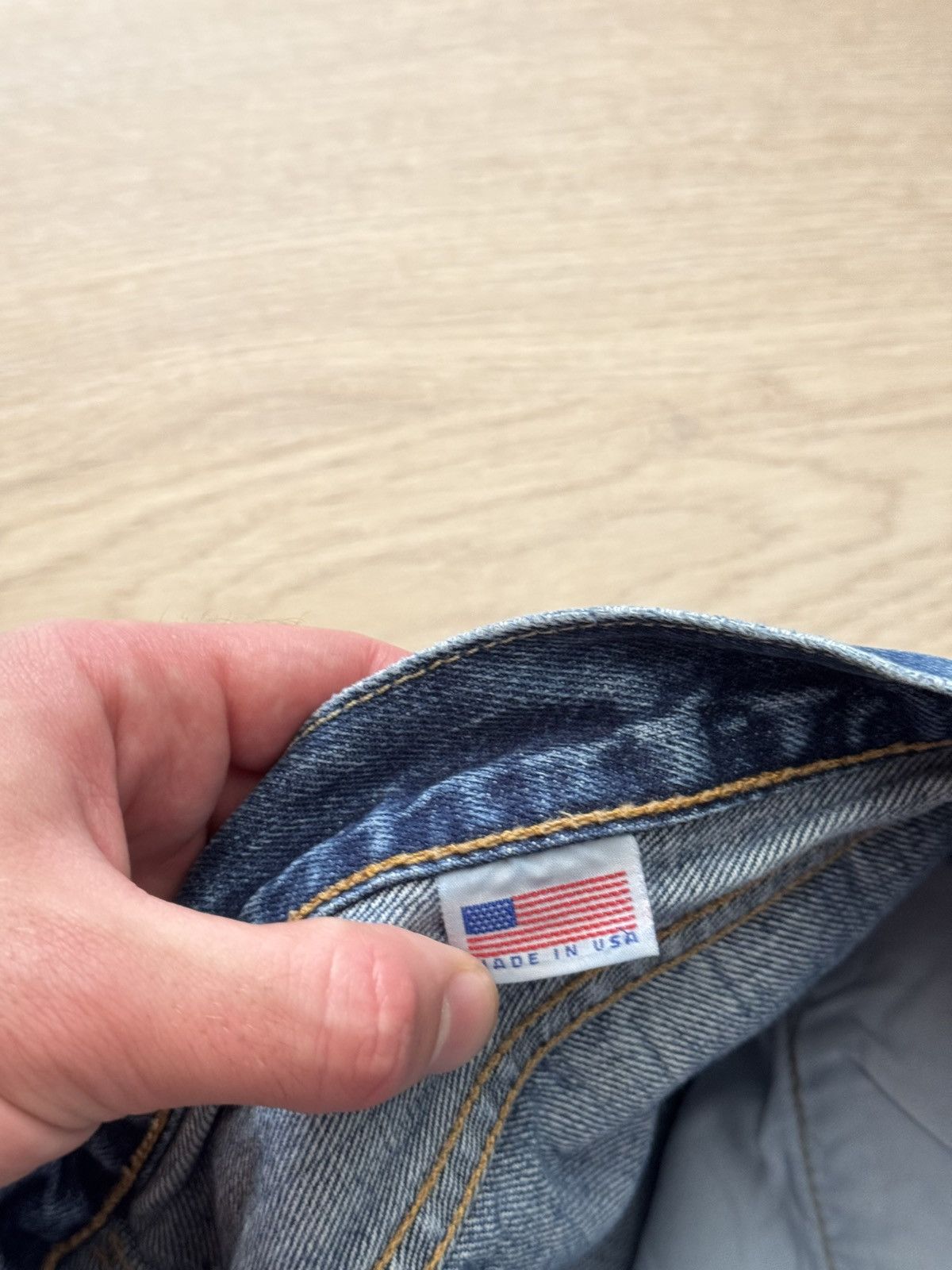 Levi's Vintage Clothing Levi’s 501 Mede In USA Selvedge Denim Blue Denim Jeans Size US 32 / EU 48 - 11 Thumbnail