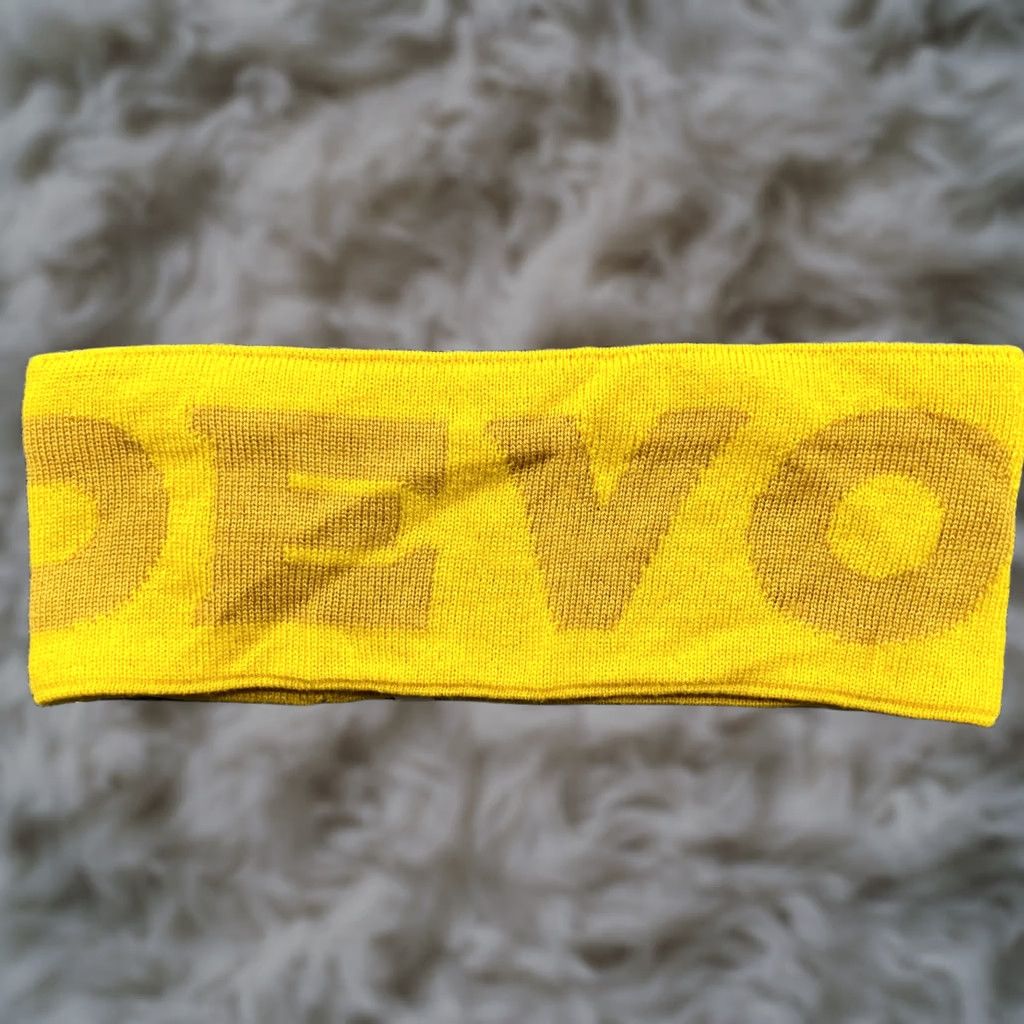 Vintage Devold Virgin Wool Logo Headband One Size Yellow Lined Thermal Knitted Unisex Adults Headband Mens Womens Boys Girls Size ONE SIZE - 1 Thumbnail