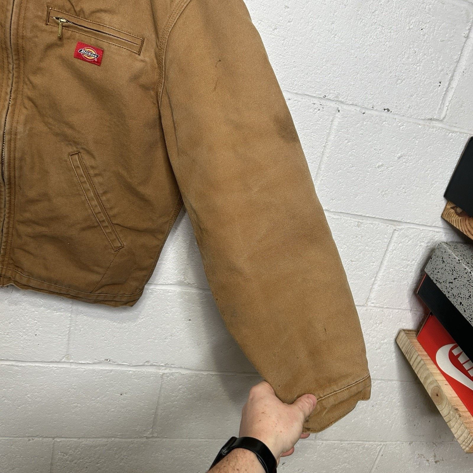 Vintage Dickies Blanket-Lined Canvas Detroit Jacket “Brown”