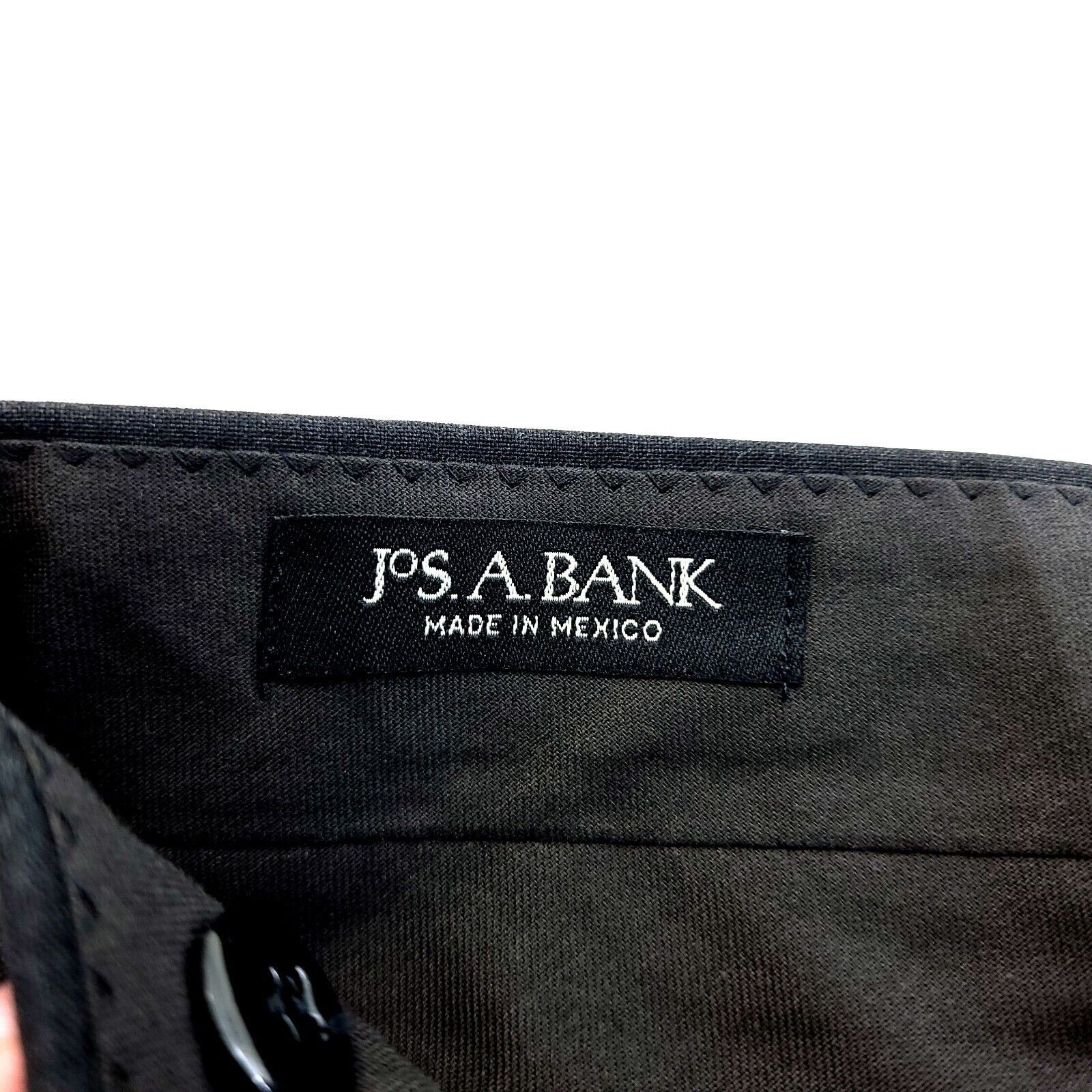 Jos. A. Bank Jos A Bank Wool Gray Pleated Mid Rise Suspender Buttons Dres Size 36S - 5 Thumbnail