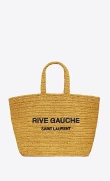 Saint Laurent Paris o1bcso1str0325 Size: OS/Rive Gauche Tote Bag in Yellow Size ONE SIZE - 1 Thumbnail