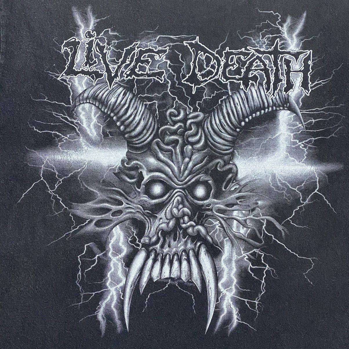 Vintage Rare‼️🔥Vintage Live Death Satan Art Design Long Sleeve Shirt Size US M / EU 48-50 / 2 - 8 Thumbnail