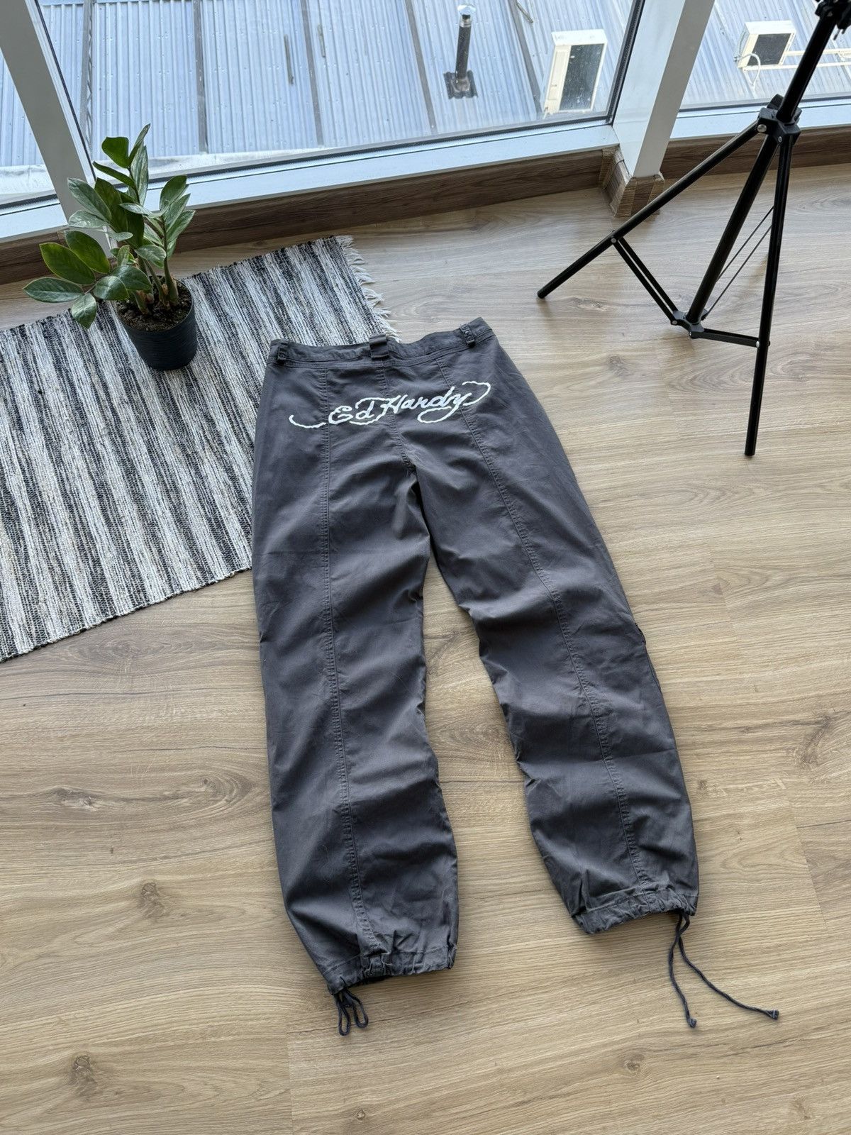 Ed Hardy ED HARDY CARGO PANTS WOOMEN’S DESIGNER STREETWEAR Size M Size 33" - 5 Thumbnail