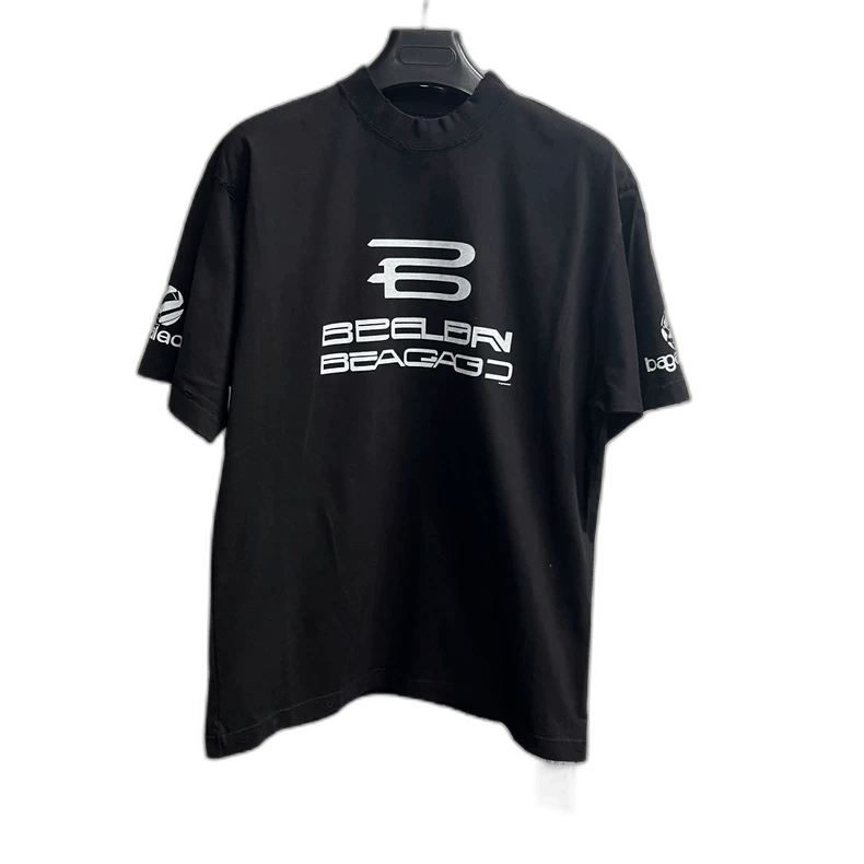 Balenciaga Balenciaga Black Logo Print Short Sleeve TShirt-2505 Size US XS / EU 42 / 0 - 1 Thumbnail