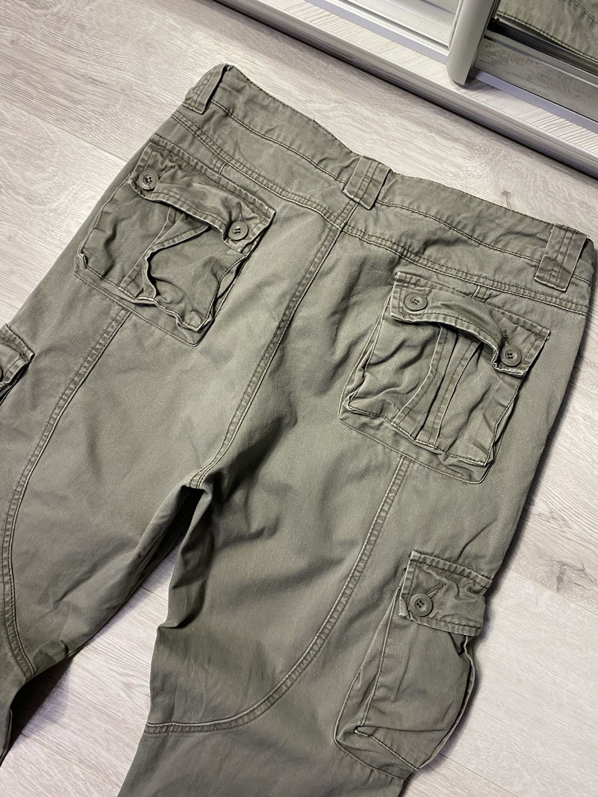 Japanese Brand × Vintage Vintage Matchstick Bondage Multi Pocket Cargo Pants Size US 34 / EU 50 - 13 Thumbnail