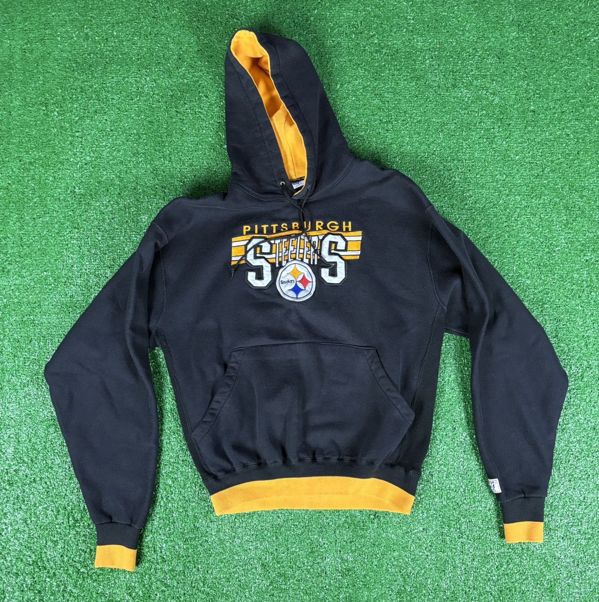Vintage Vintage 90s Pittsburgh Steelers Hoodie Sweatshirt Size US XL / EU 56 / 4 - 1 Thumbnail