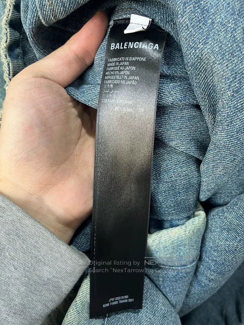 Balenciaga Balenciaga Denim Jacket Size US XS / EU 42 / 0 - 6 Thumbnail