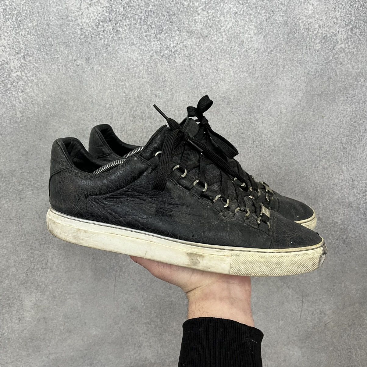 Balenciaga Balenciaga Arena Low Top Black Size US 10 / EU 43 - 2 Thumbnail