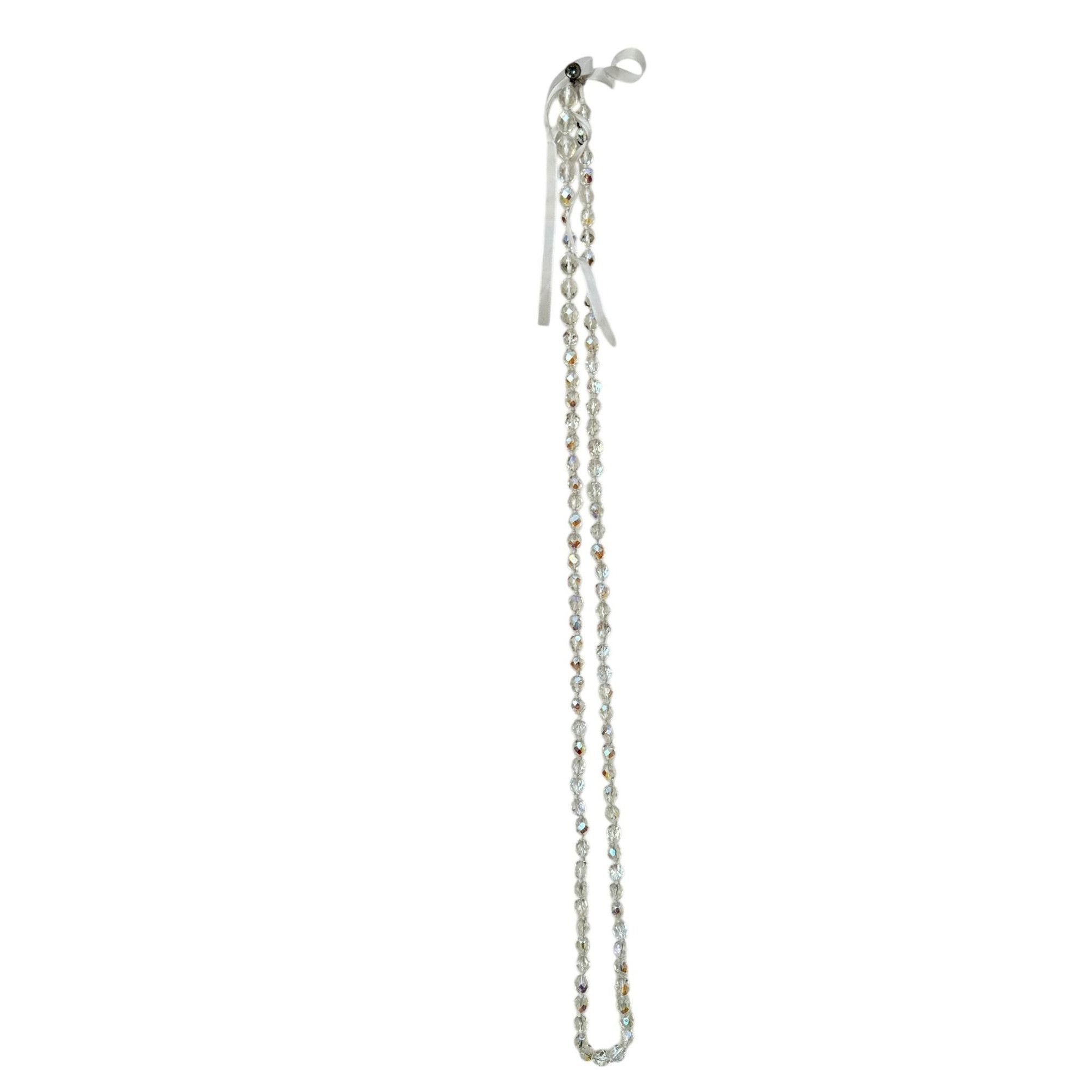 Maison Margiela FW 2000 Crystal Clear Pearl Necklace Size ONE SIZE - 2 Thumbnail